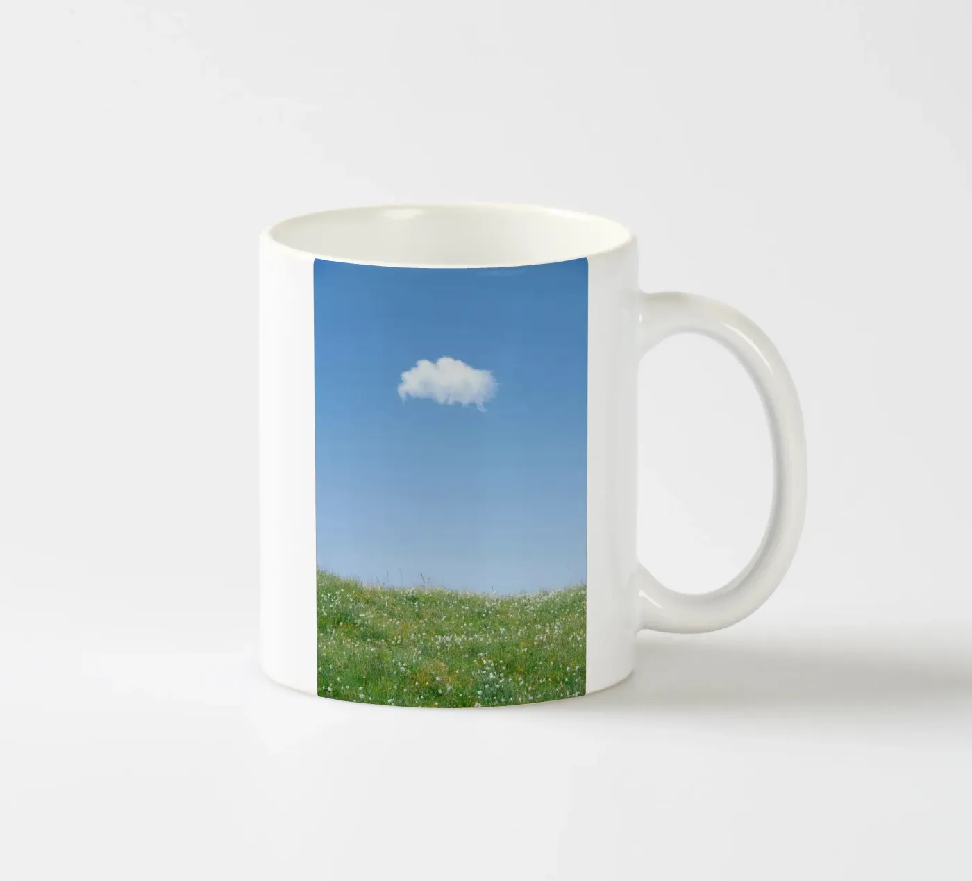 cloud single cloud ceramic mug by Earthly Visions