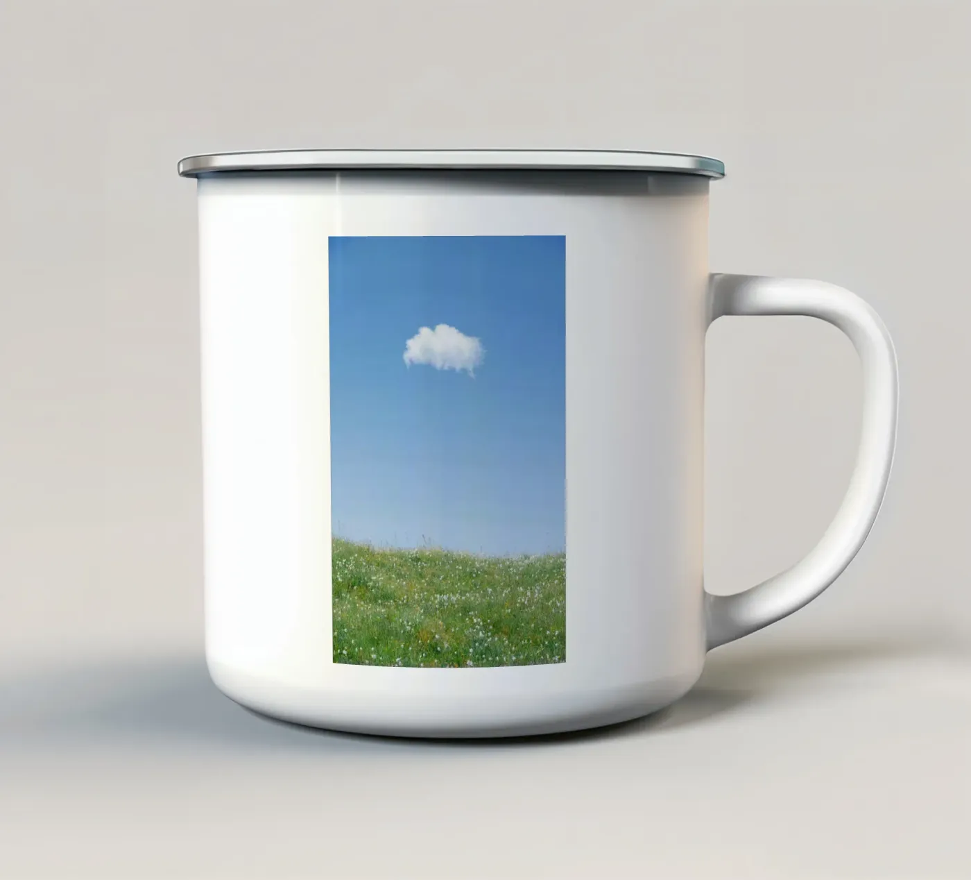 cloud enkele cloud emaille mok van Earthly Visions