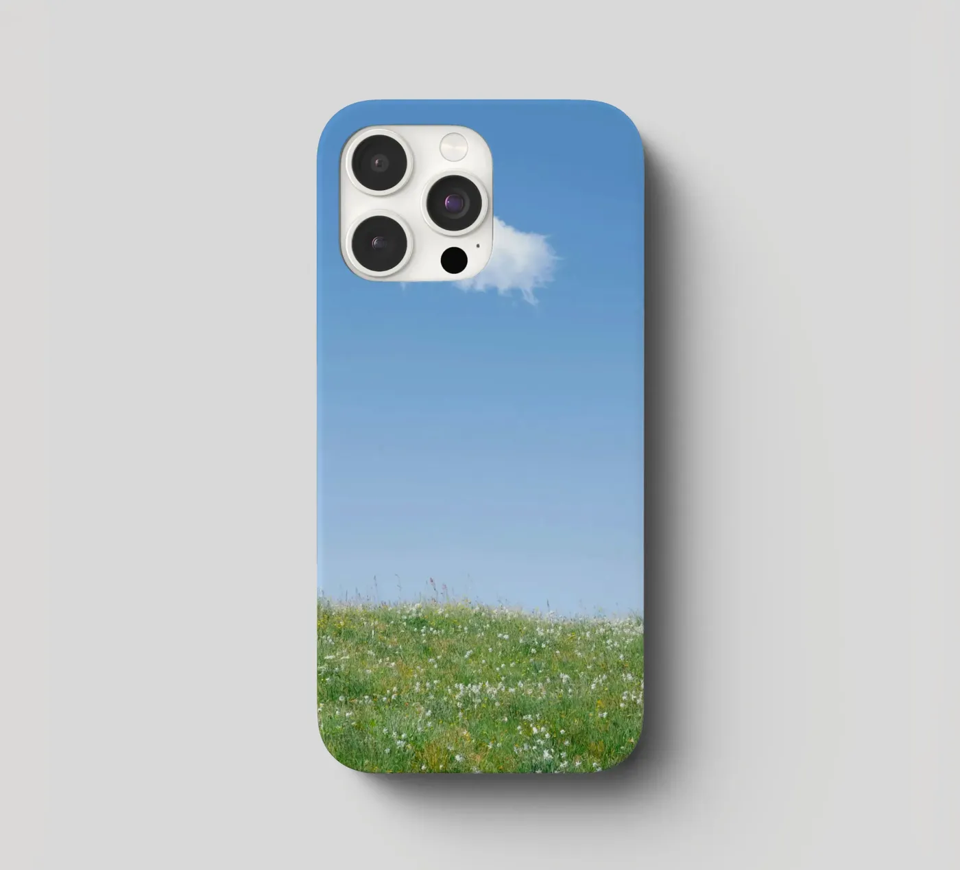 cloud single cloud iphone case by Earthly Visions