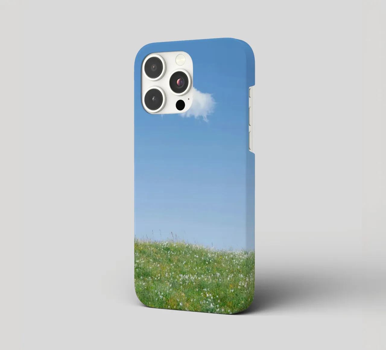 cloud single cloud iphone case by Earthly Visions