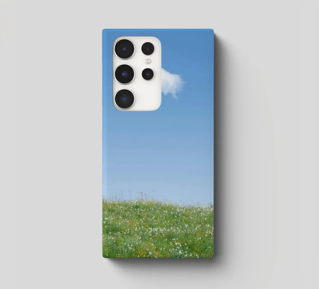 cloud single cloud samsung phone case by Earthly Visions