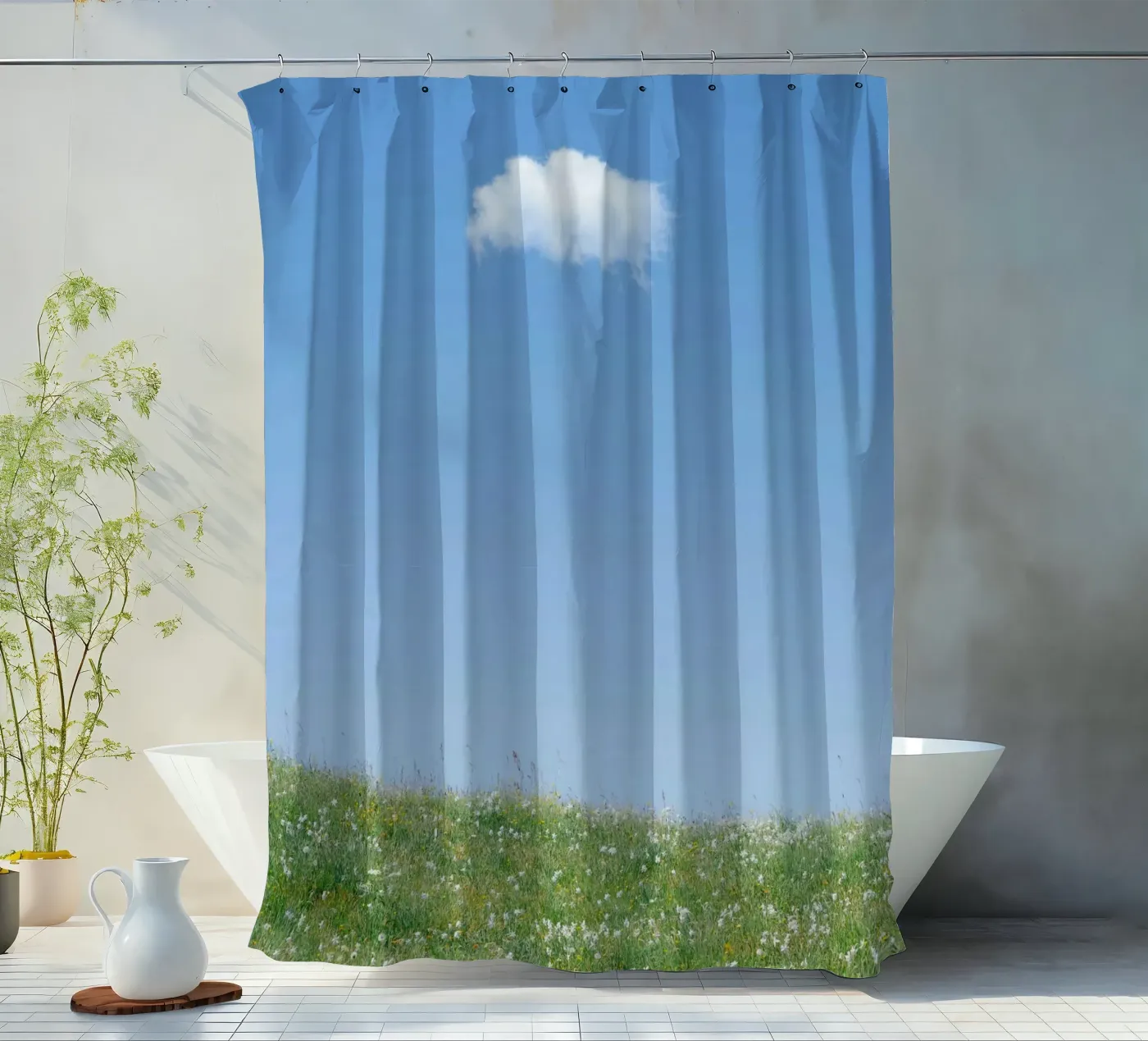 cloud single cloud Duschvorhang von Earthly Visions