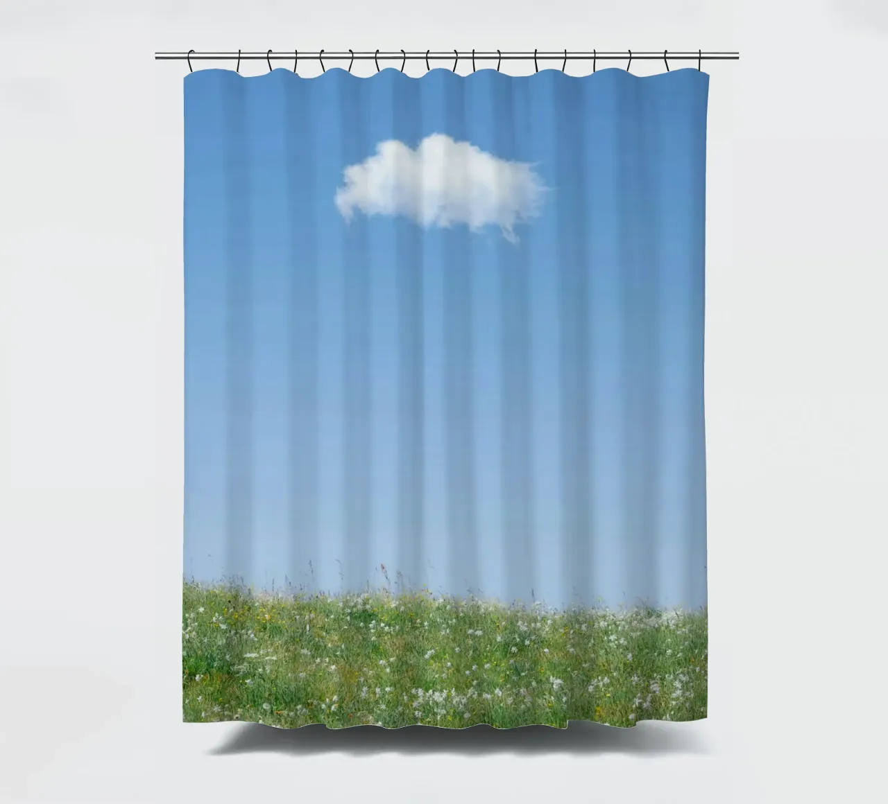cloud single cloud shower curtain by Earthly Visions