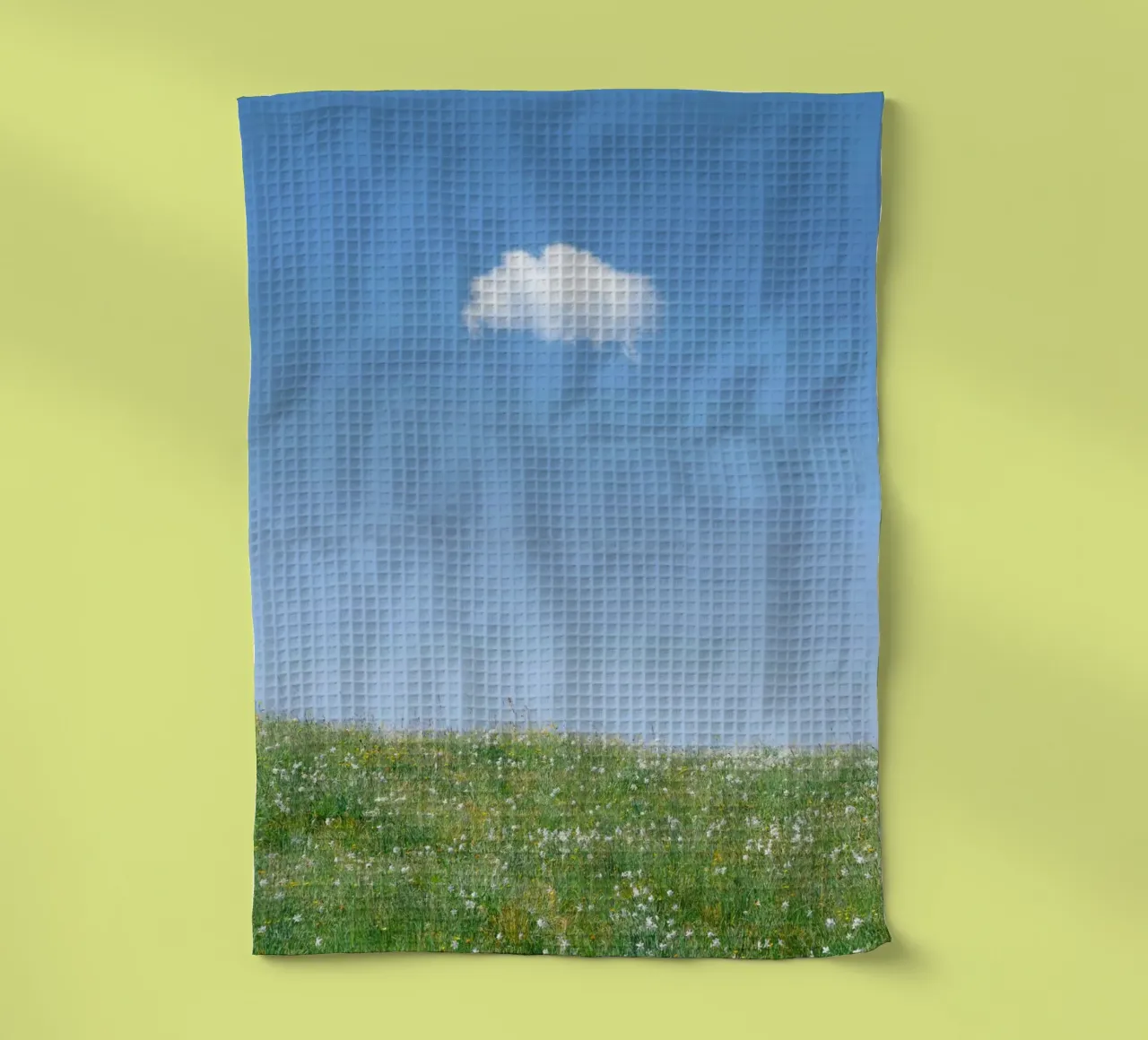 cloud single cloud tea towel by Earthly Visions