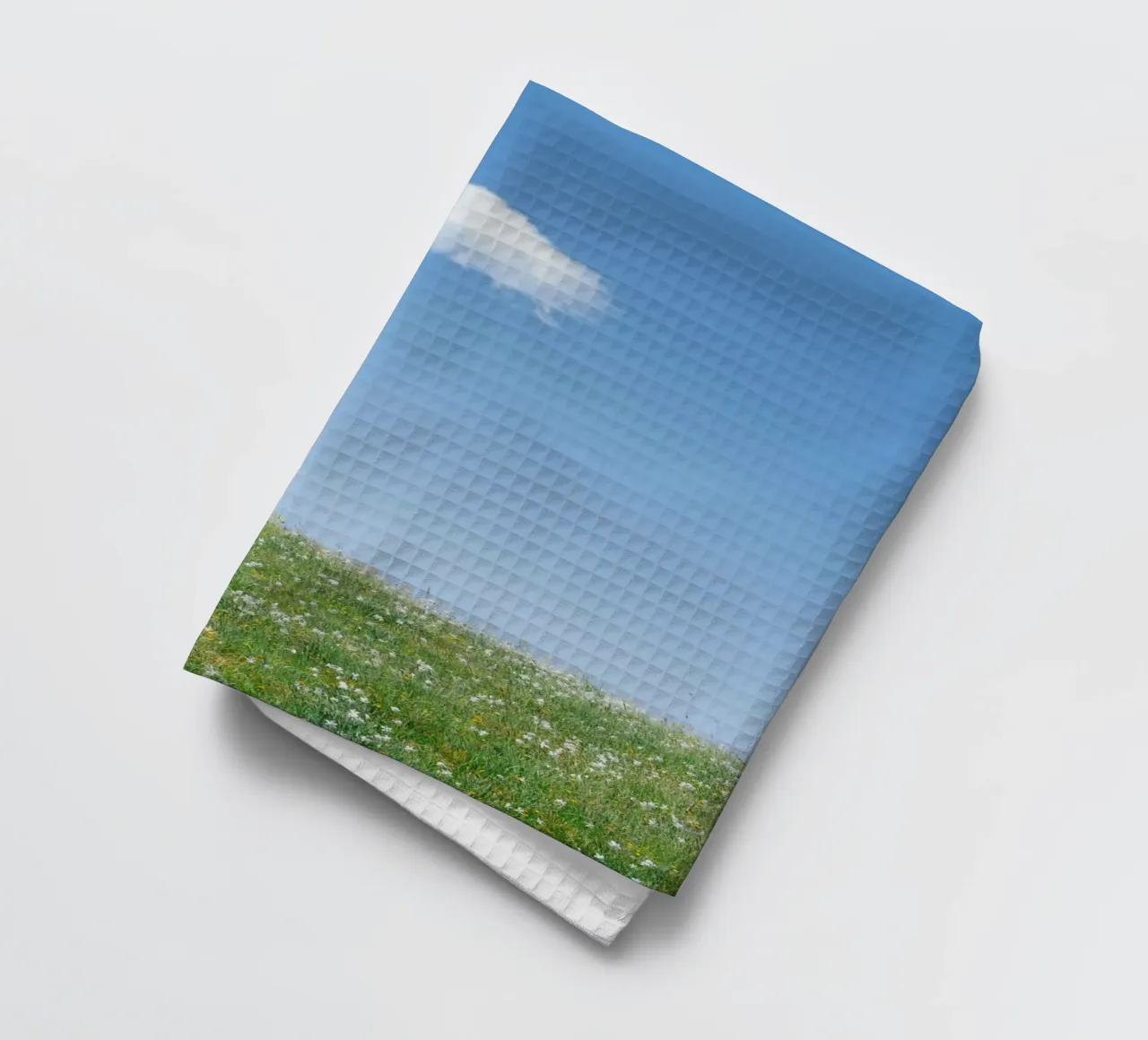 cloud single cloud tea towel by Earthly Visions