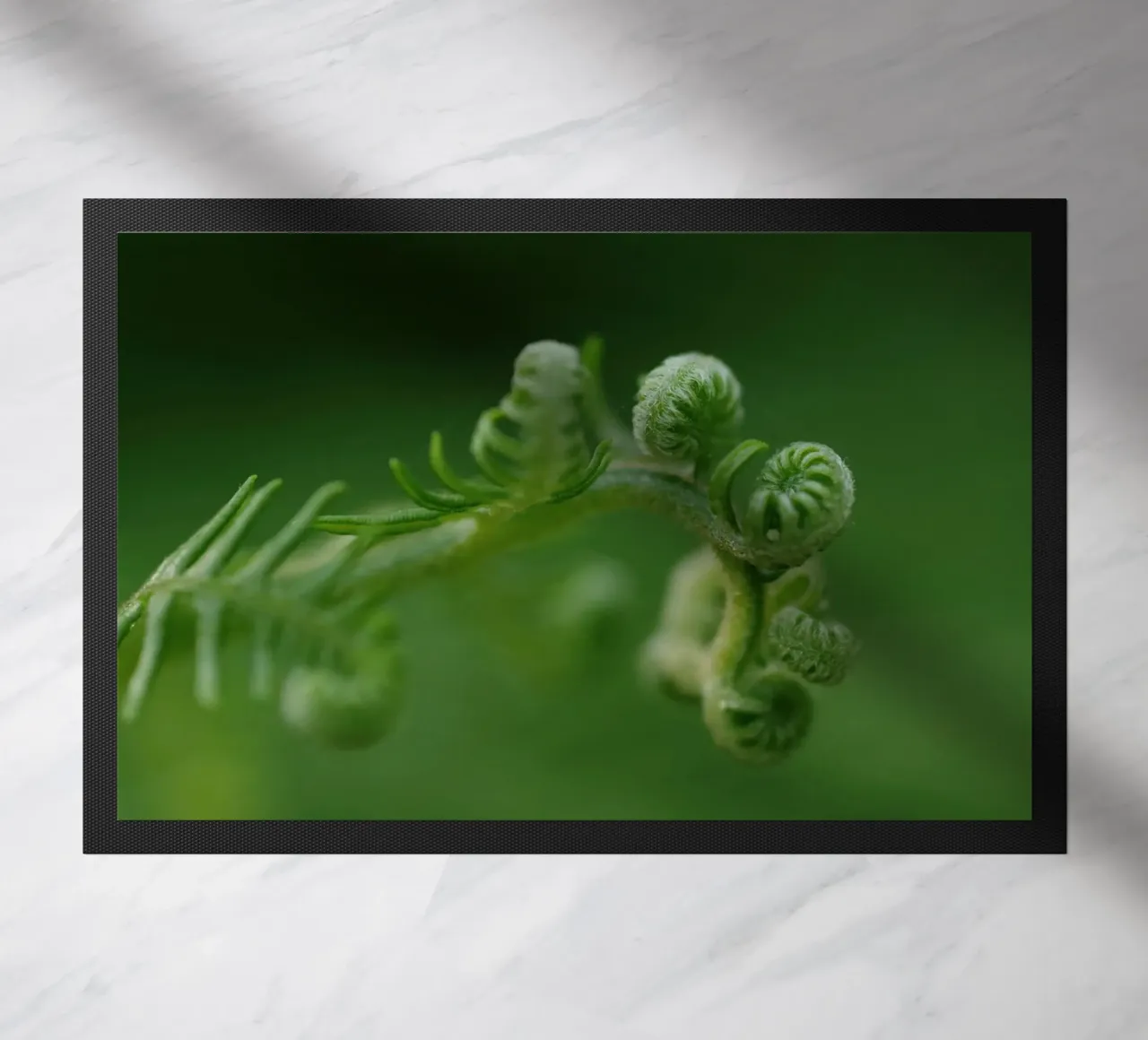 fern spirals doormat by Earthly Visions