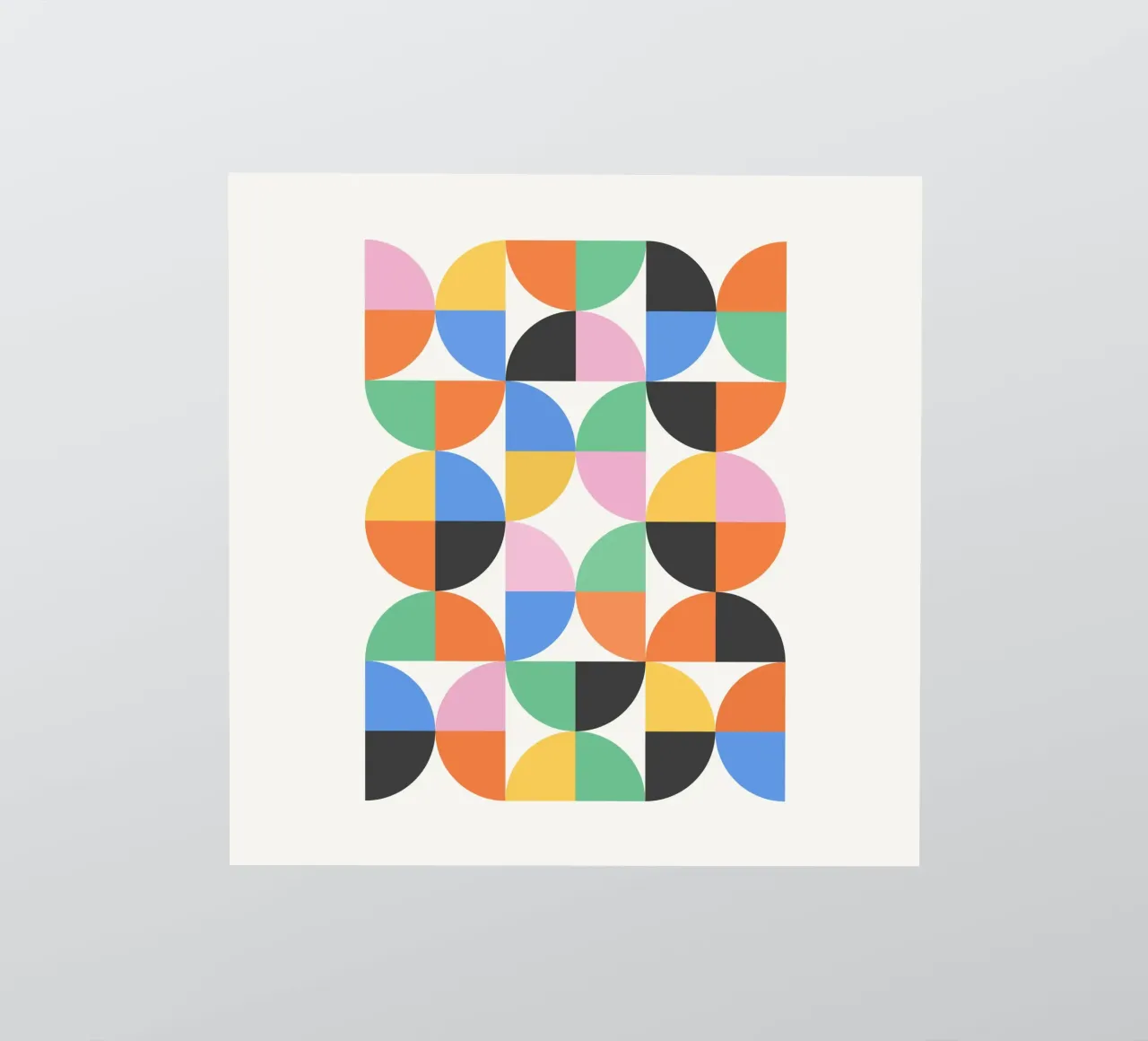 Exposition Bauhaus Circles Style 3 autocollant de Paigaam Studio