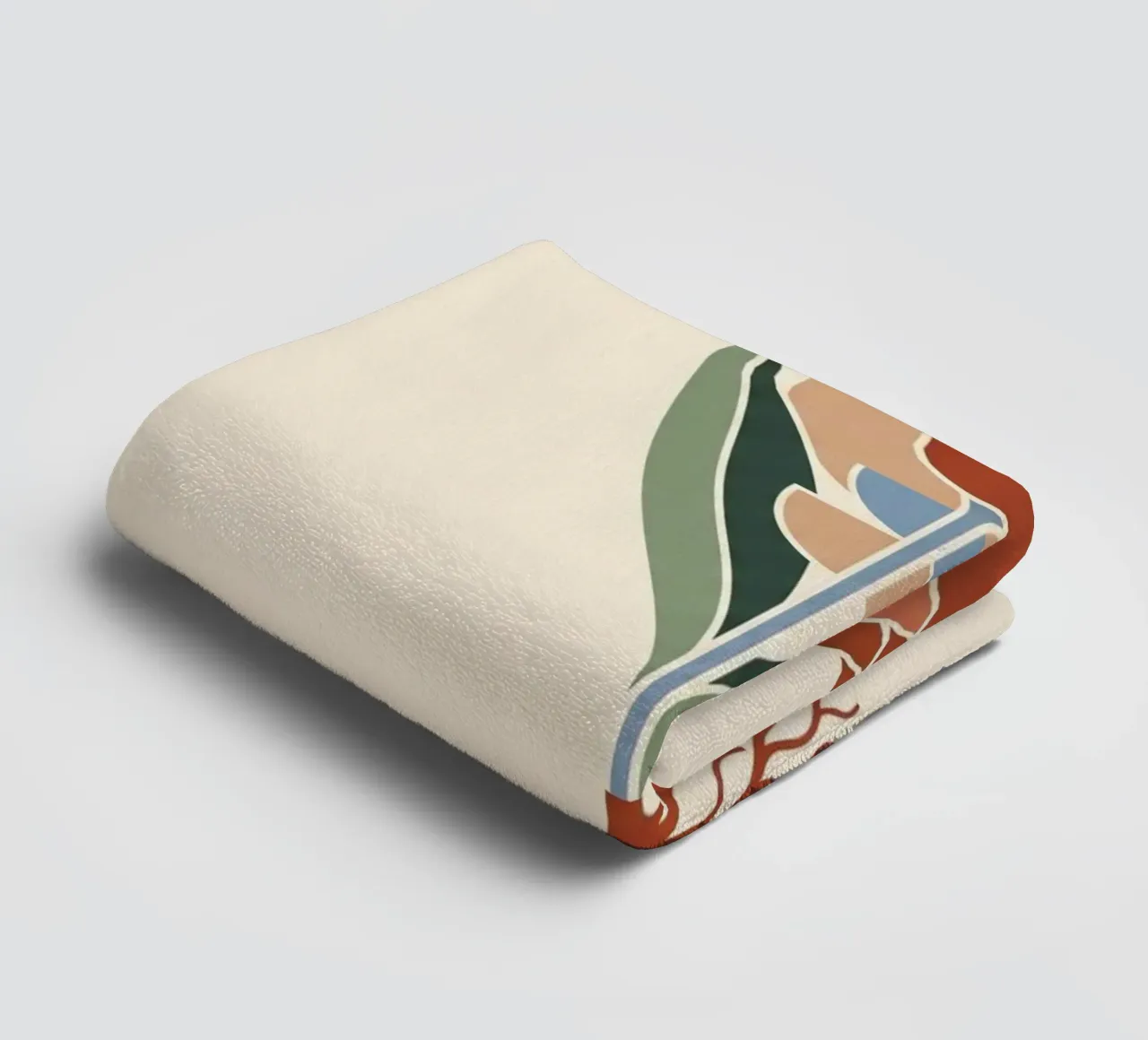 Floral Bauhaus #060: Grounded Grace asciugamano da bagno da Zen Design