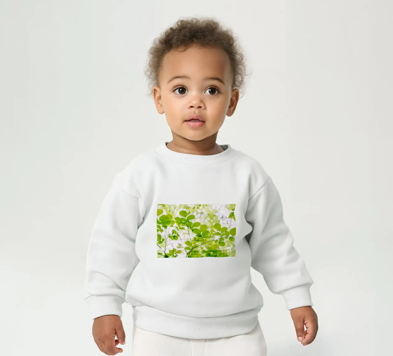 foglie verdi felpa neonato da Earthly Visions