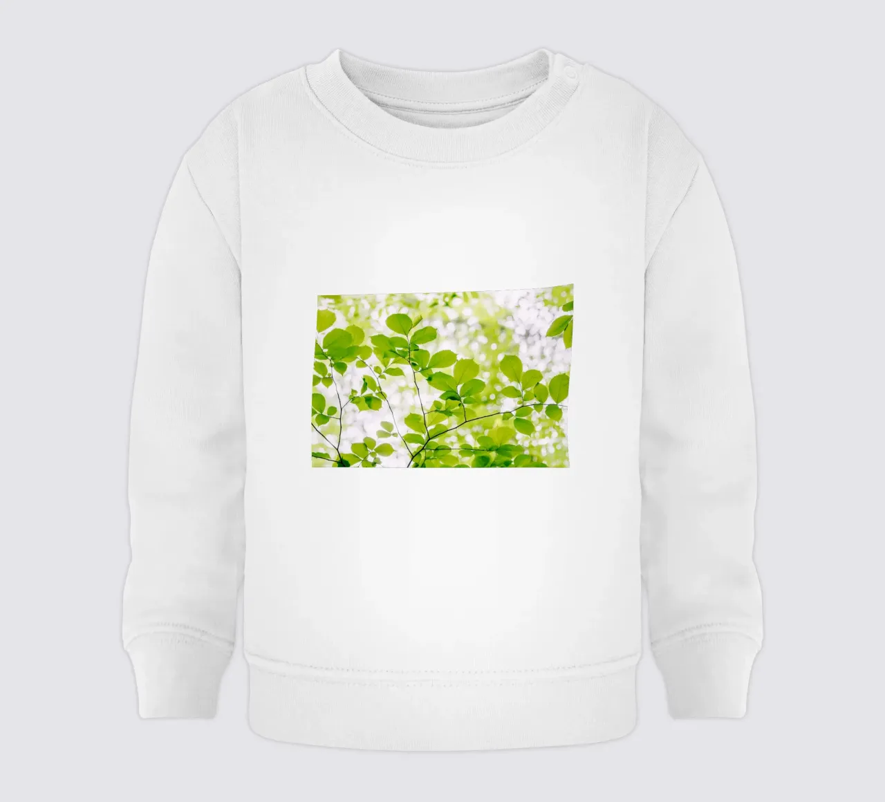 foglie verdi felpa neonato da Earthly Visions