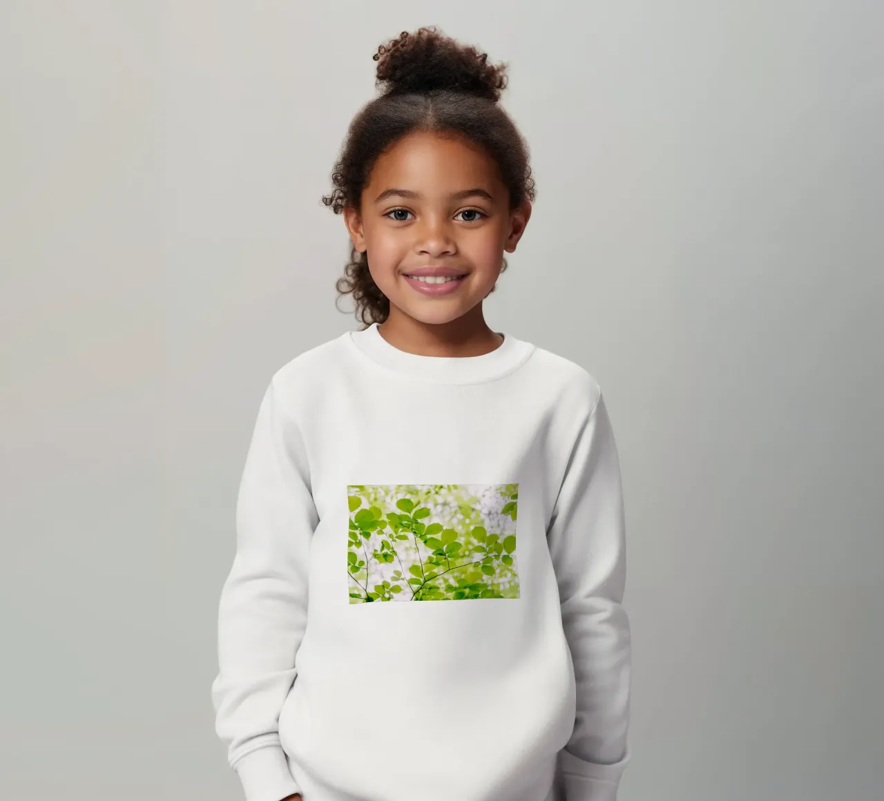 foglie verdi felpa bambino da Earthly Visions