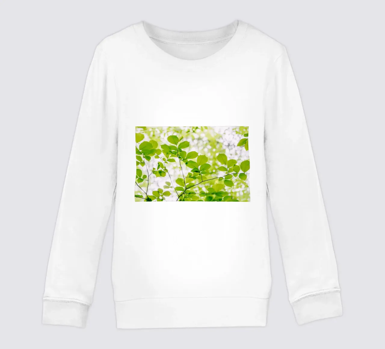 foglie verdi felpa bambino da Earthly Visions