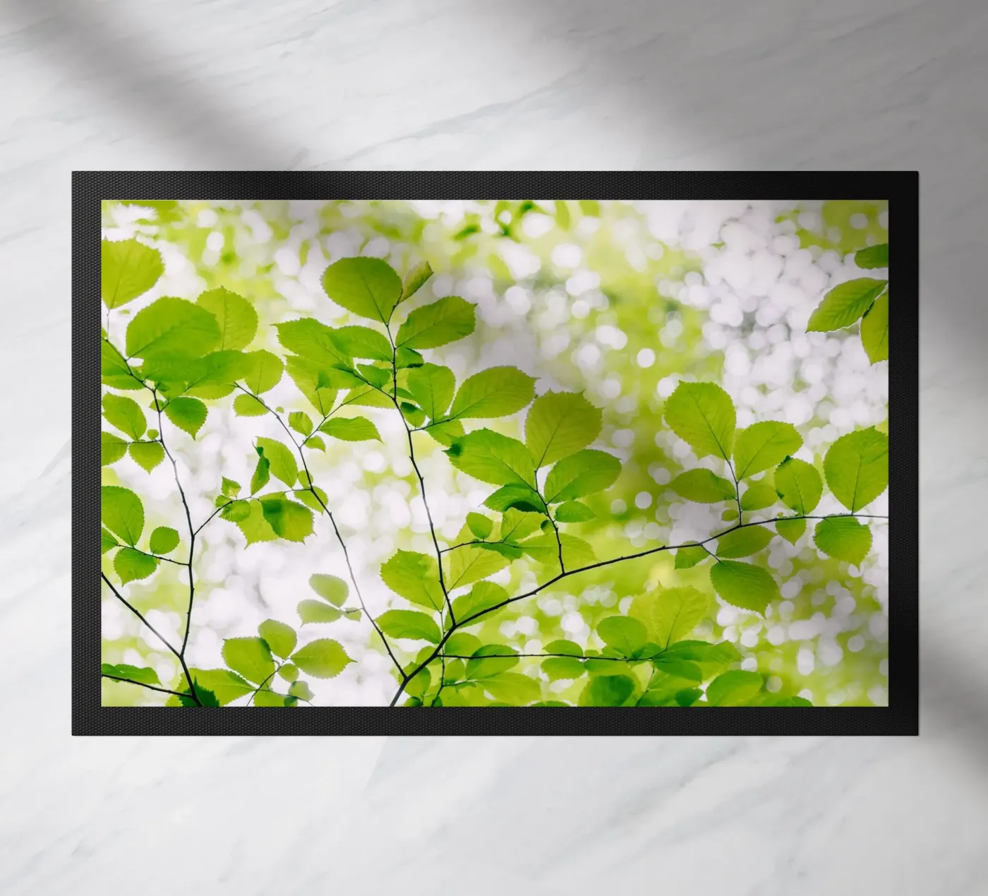 leaves greenery doormat by Earthly Visions