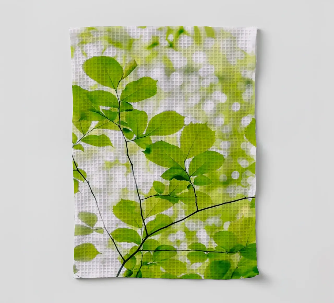 foglie verdi canovaccio da cucina da Earthly Visions