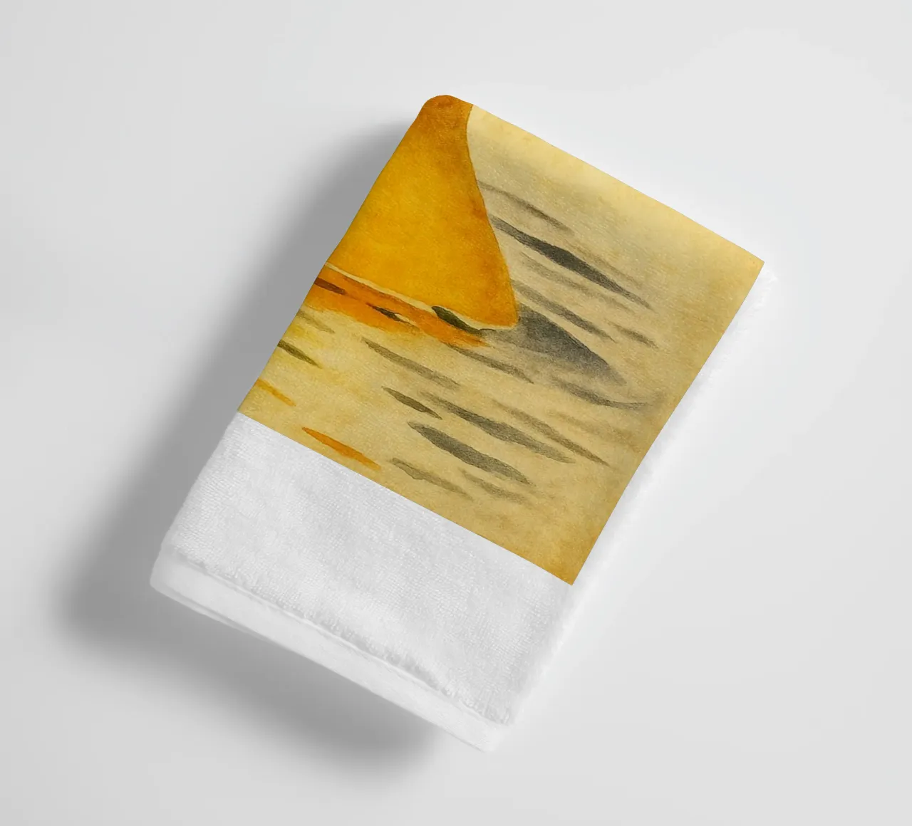 lustige Ente beim Baden Retro-Kunstzeichnung Handtuch von genzaa