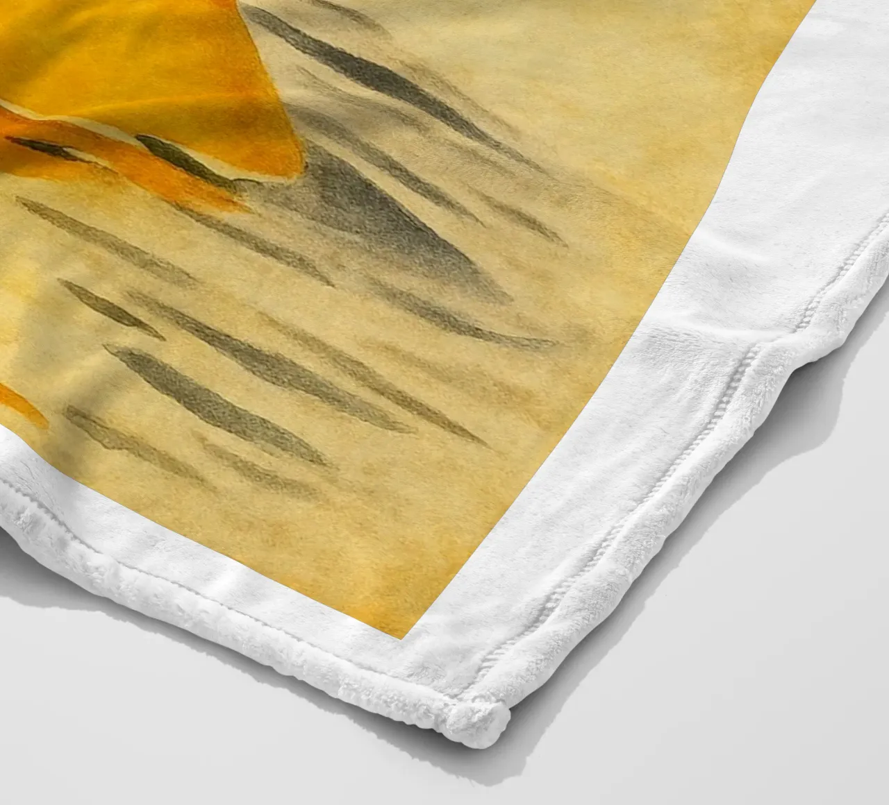 lustige Ente beim Baden Retro-Kunstzeichnung Fleecedecke von genzaa