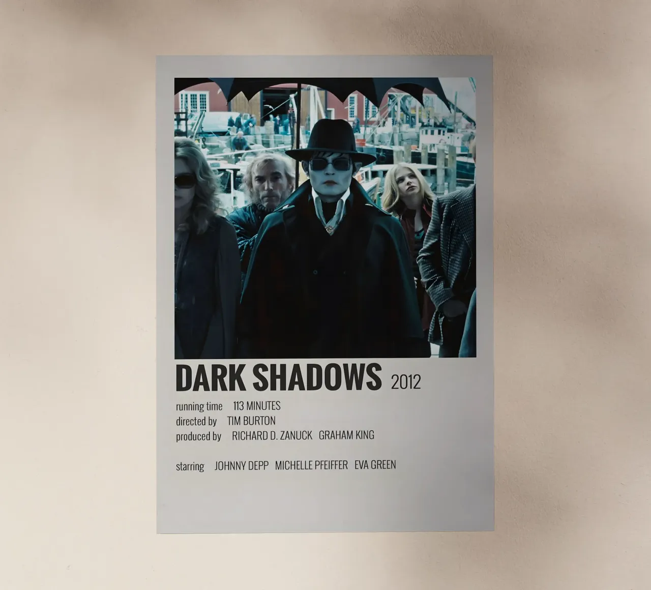 DARK SHADOWS 2012 pellicola backlit da MVFminimalist