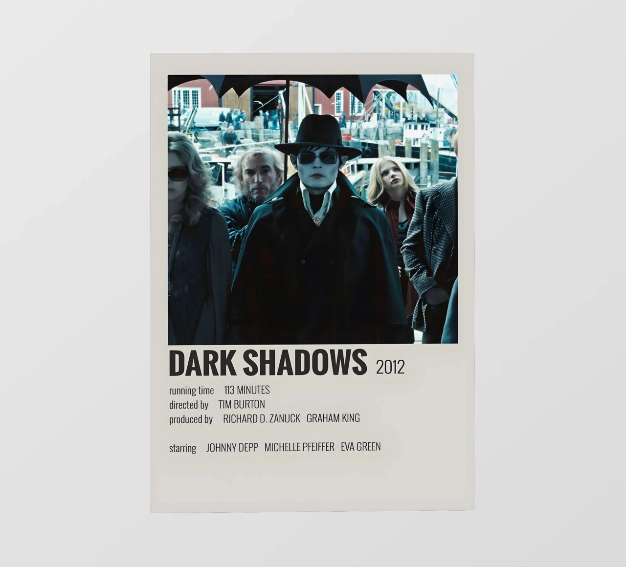 DARK SHADOWS 2012 telo in pvc da MVFminimalist