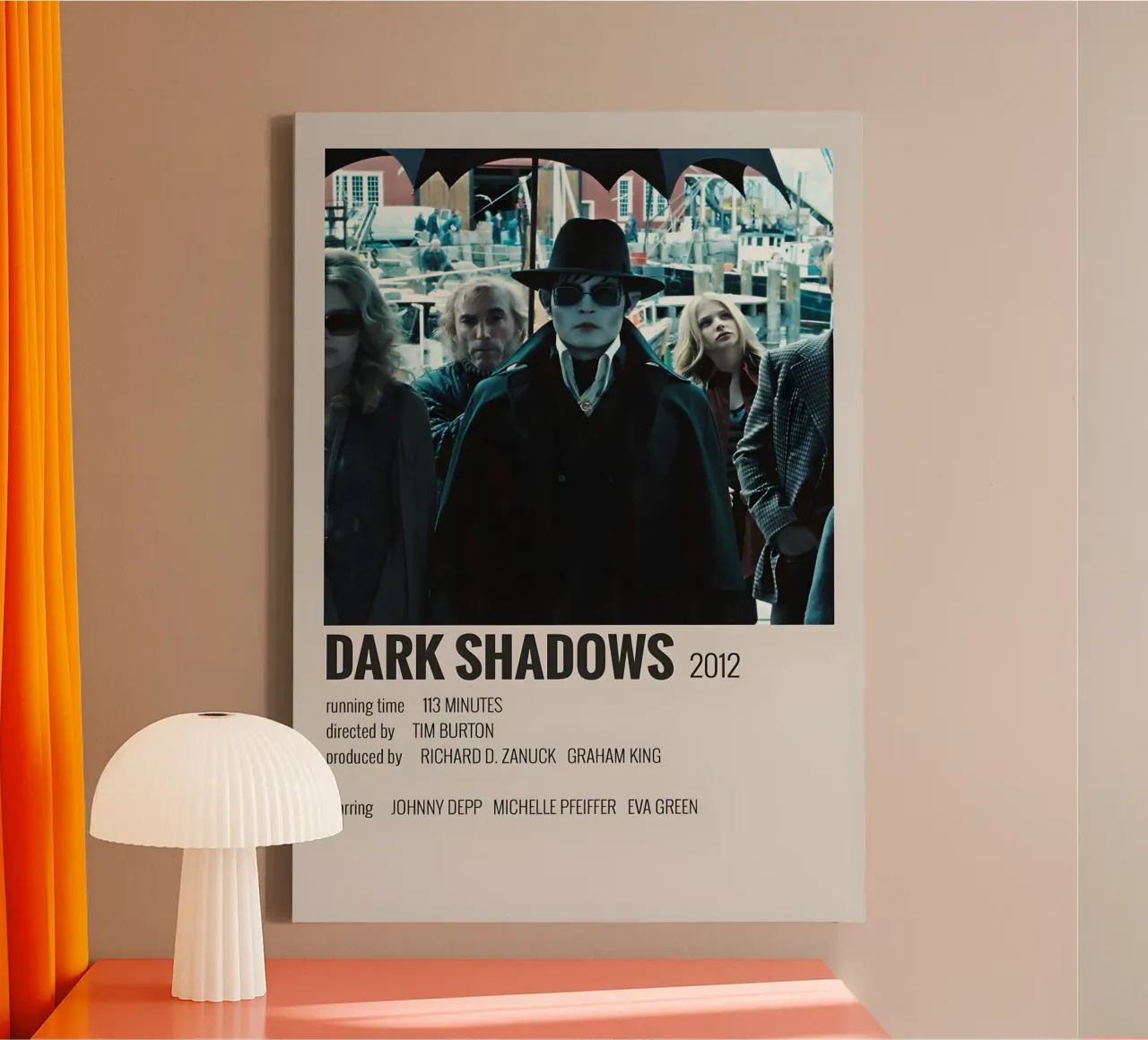 DARK SHADOWS 2012 tela con Cornice a cassetta da MVFminimalist
