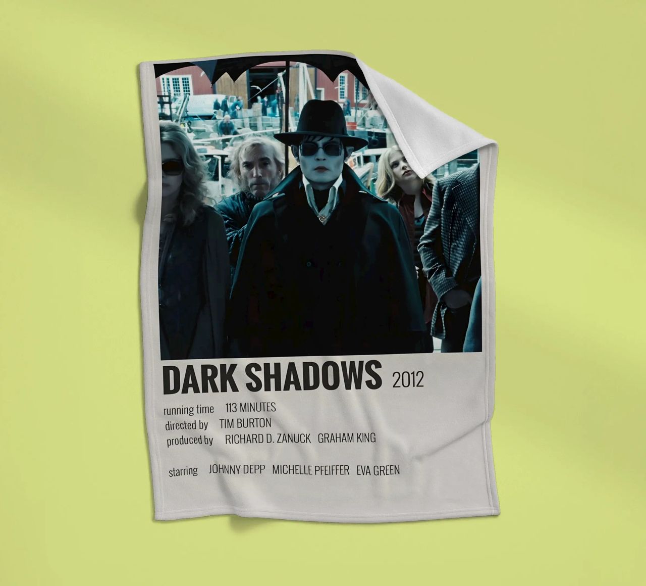 DARK SHADOWS 2012 coperta in pile da MVFminimalist