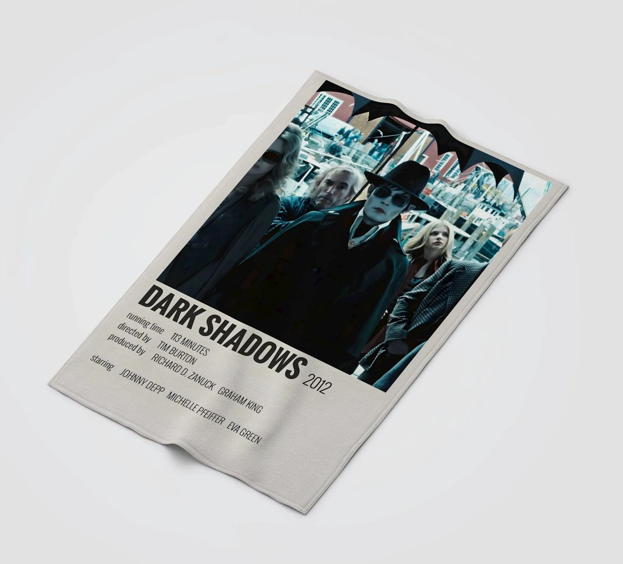 DARK SHADOWS 2012 coperta in pile da MVFminimalist