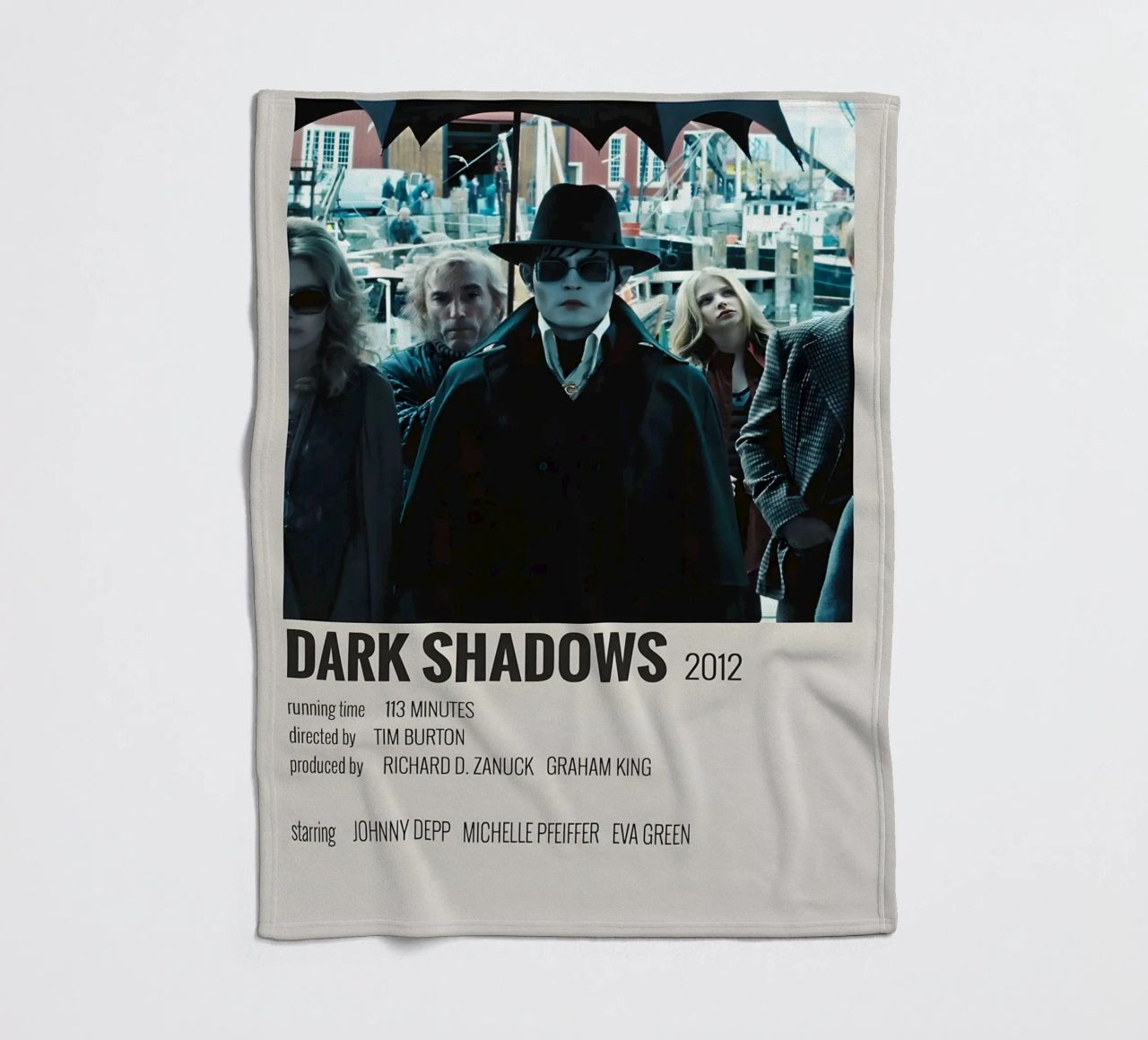 DARK SHADOWS 2012 coperta in pile da MVFminimalist