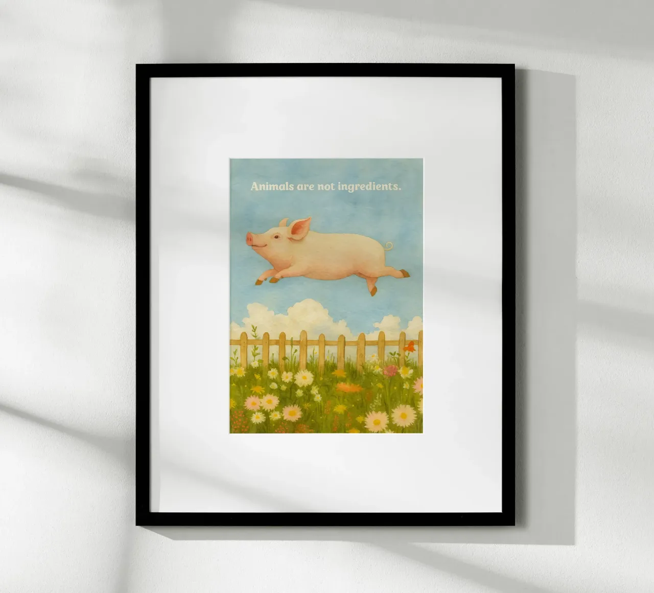 funny pig animal are not ingredients retro art drawing hahnemühle de genzaa