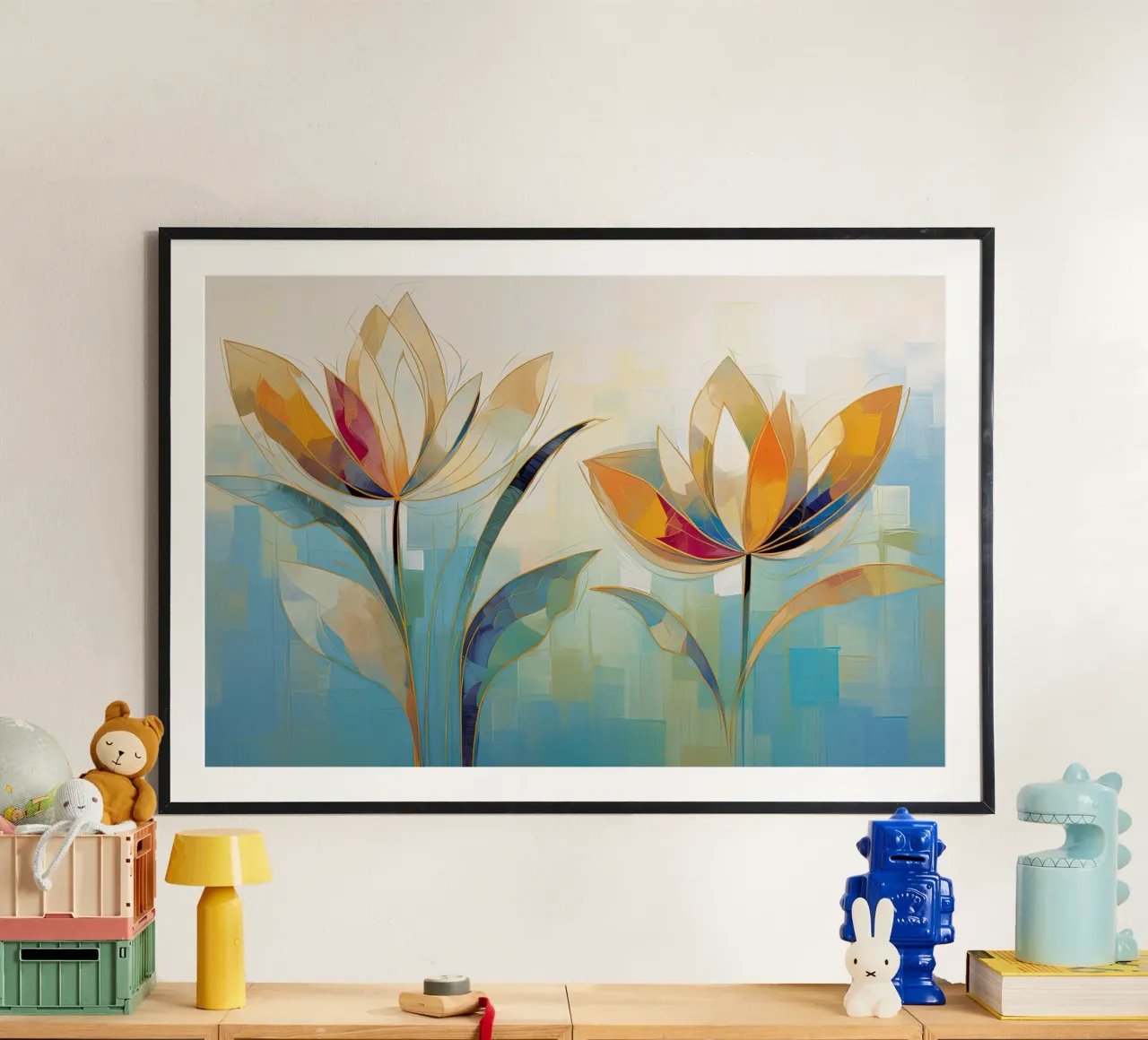 Arte da parete di Imagine poster con telaio in legno da Imagine