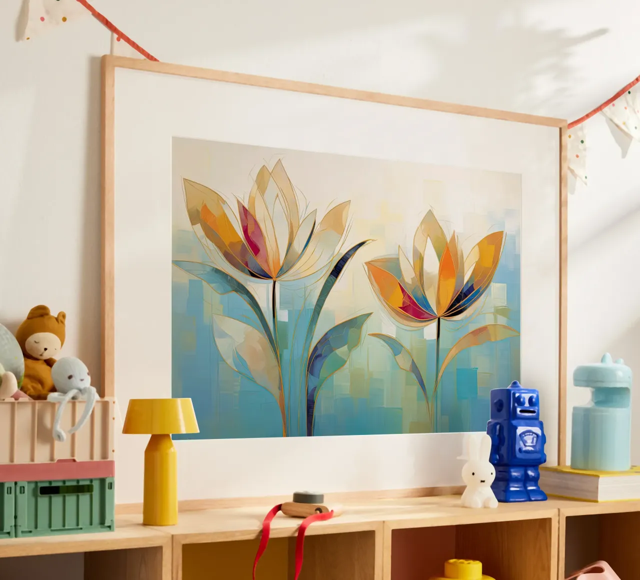 Arte da parete di Imagine poster con telaio in legno da Imagine