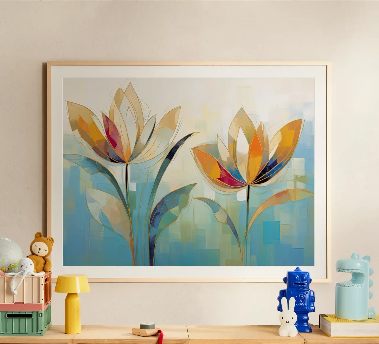 Arte da parete di Imagine poster con telaio in legno da Imagine