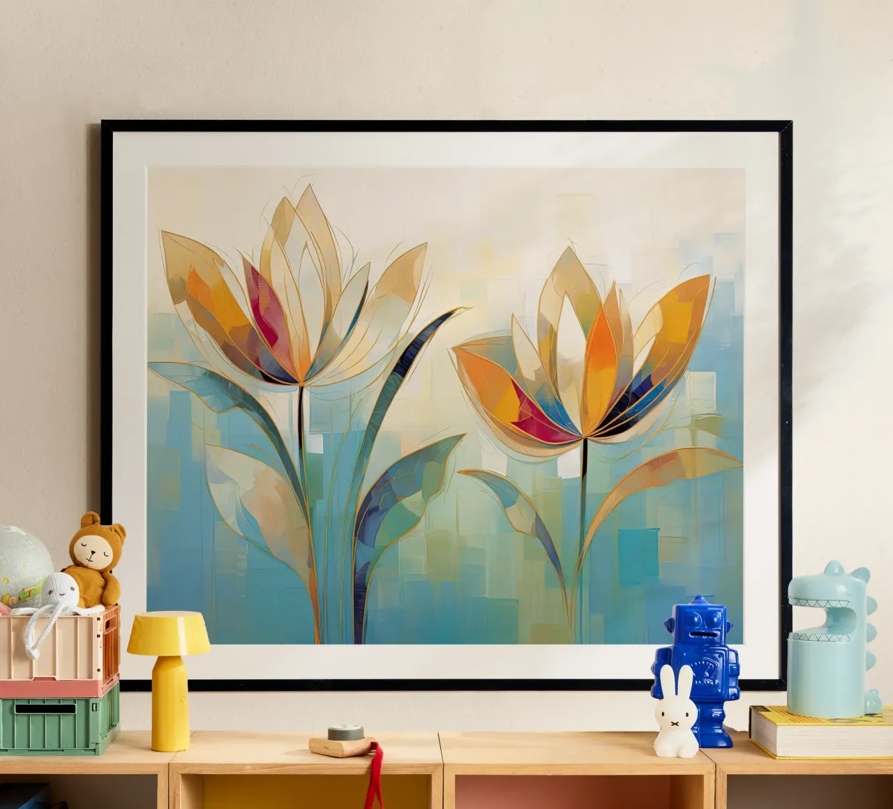 Arte da parete di Imagine poster con telaio in legno da Imagine