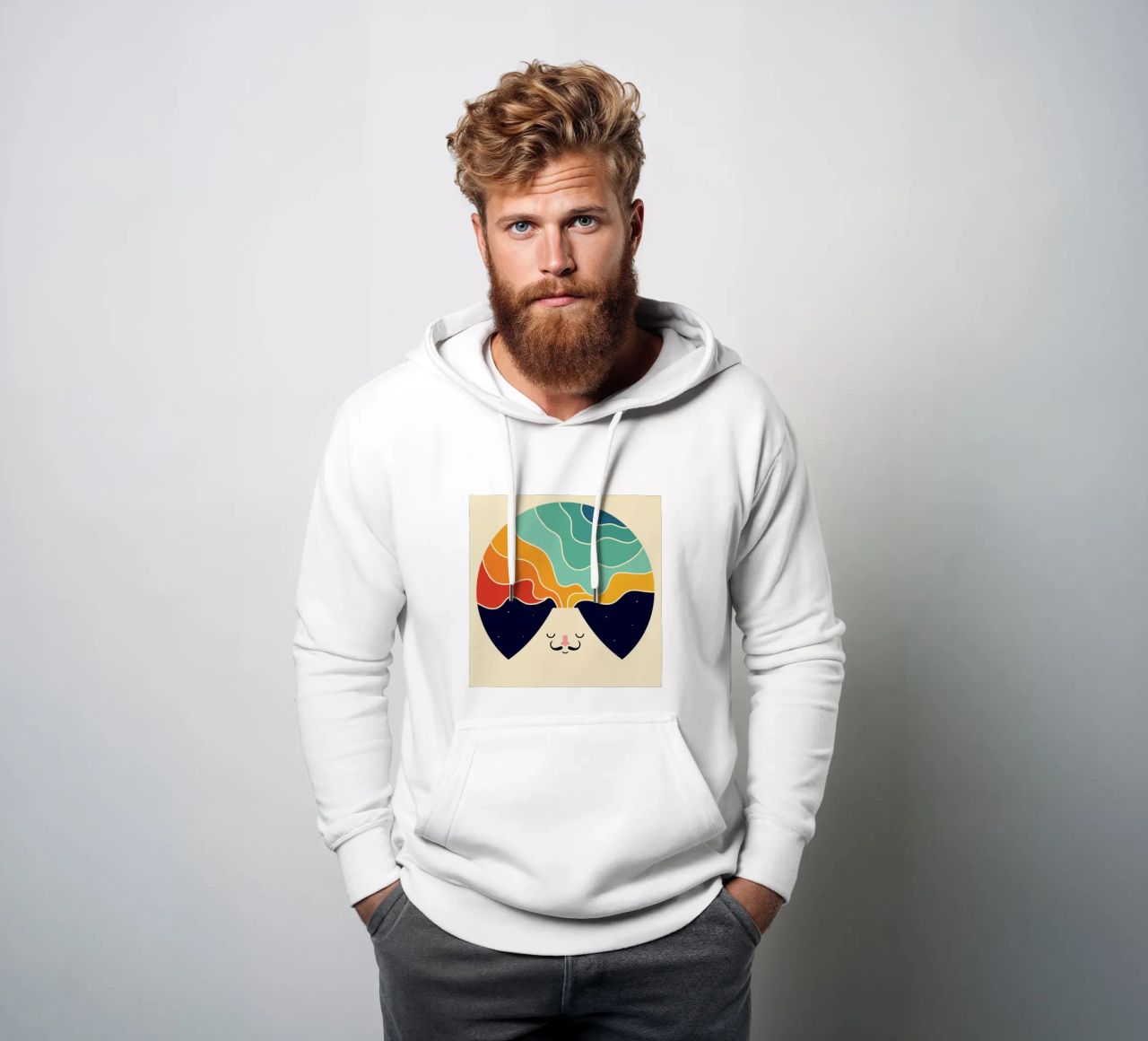 occhi chiusi felpa con cappuccio da westface store