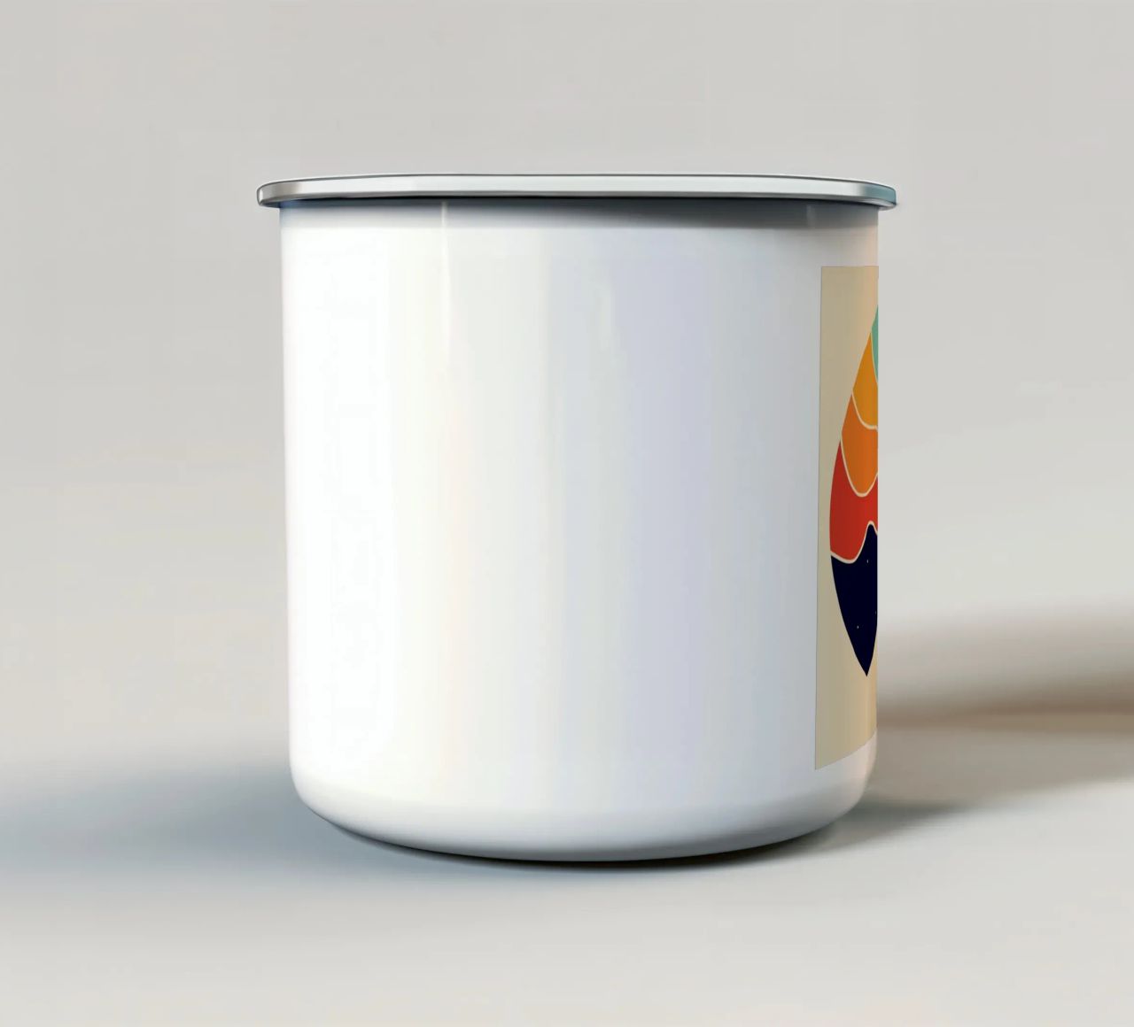 occhi chiusi tazza in smalto da westface store
