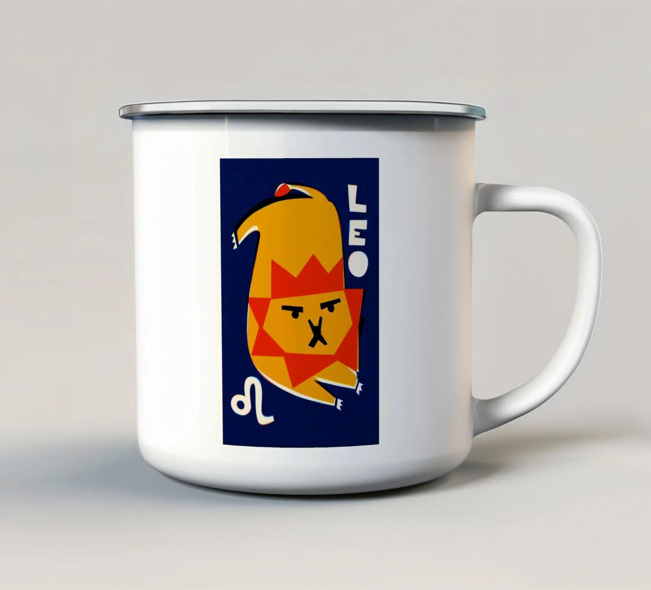 Zodiaco Leone tazza in smalto da Fox & Velvet