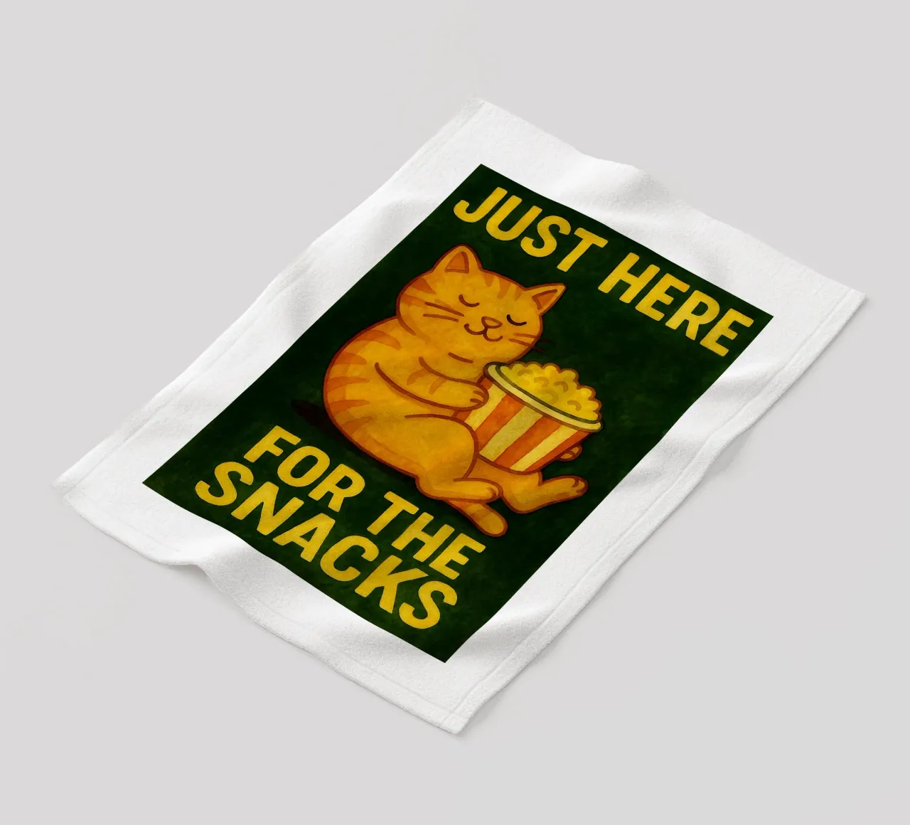 cat just here for the snack retro art drawing fleece blanket by genzaa