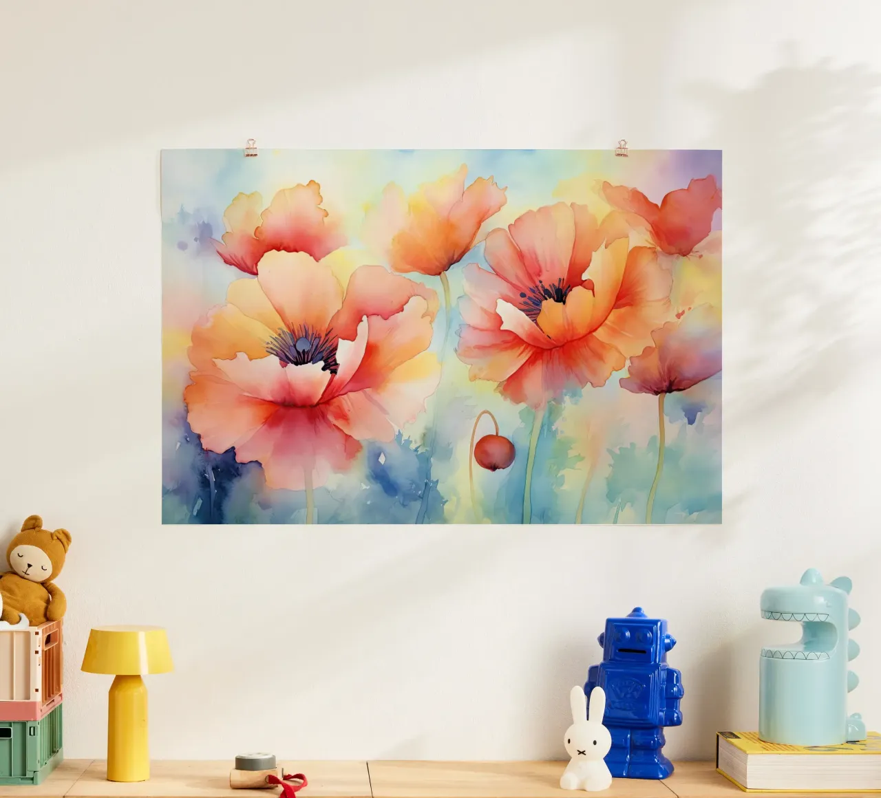 Wandkunst von Imagine Poster mit Holzrahmen von Imagine
