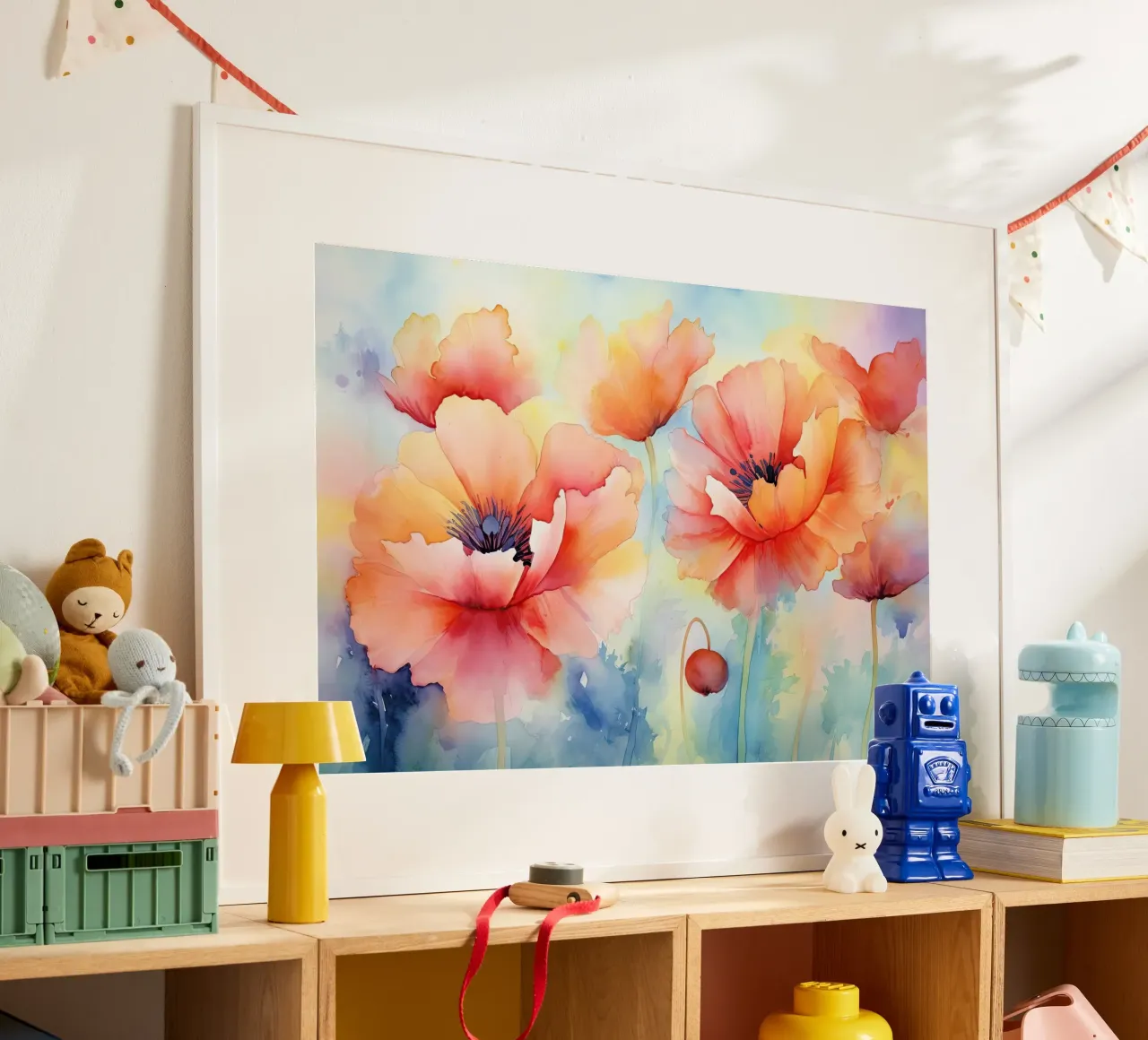 Wandkunst von Imagine Poster mit Holzrahmen von Imagine
