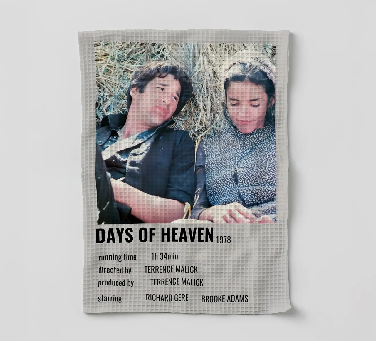 DAYS OF HEAVEN 1978 canovaccio da cucina da MVFminimalist