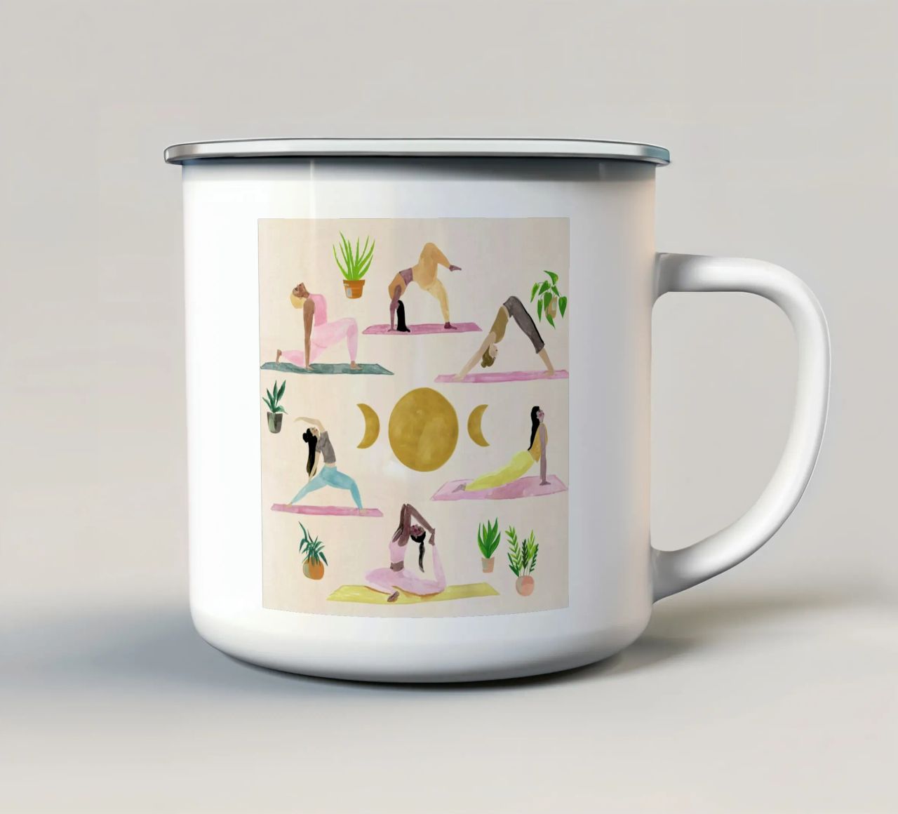 Yogis tazza in smalto da Laura Page