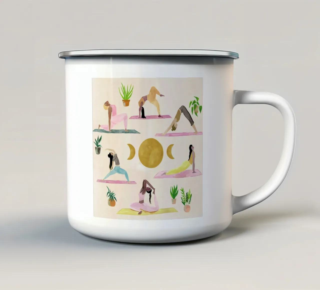 Yogis tazza in smalto da Laura Page
