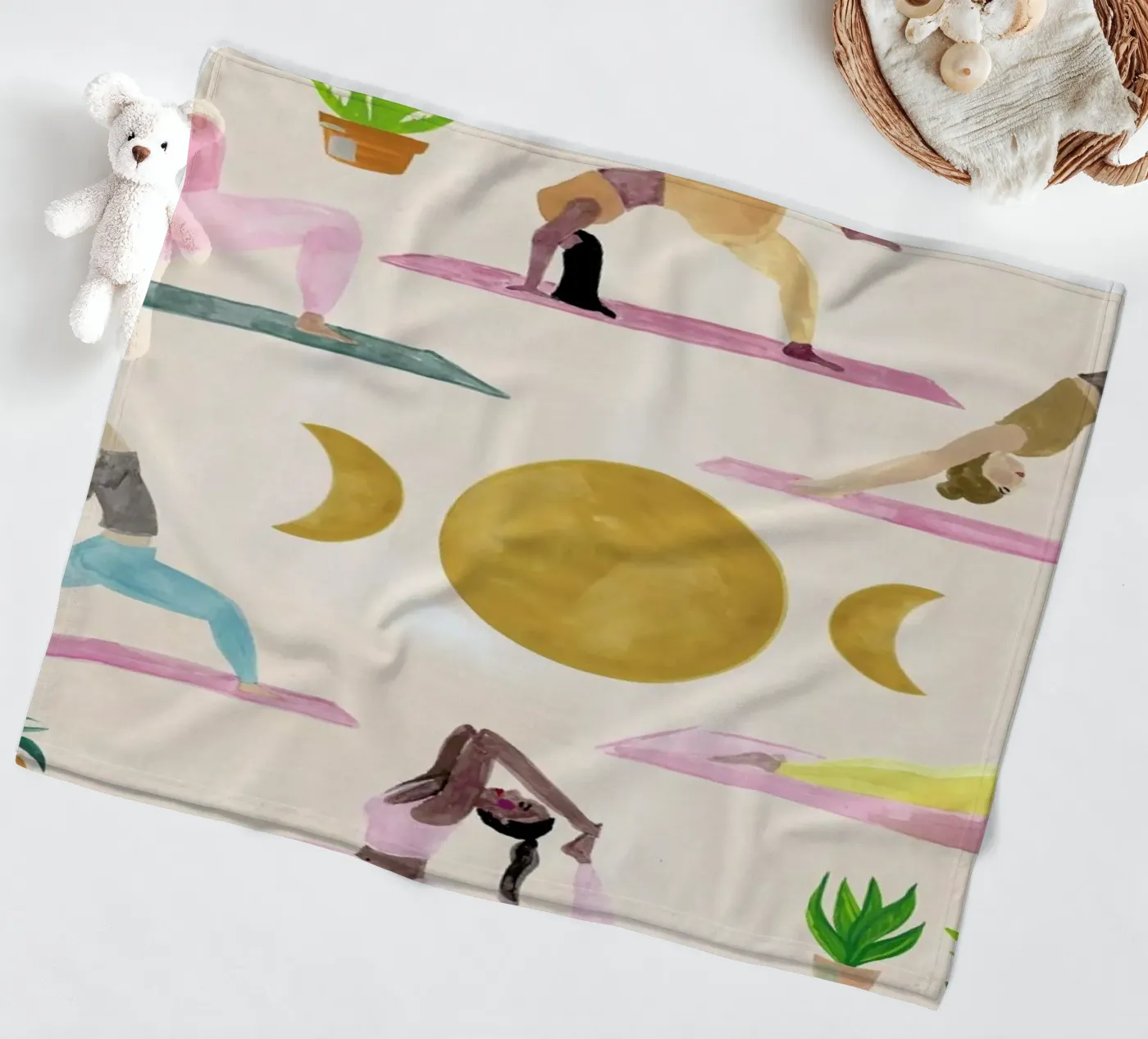 Yogis Fleecedecke von Laura Page