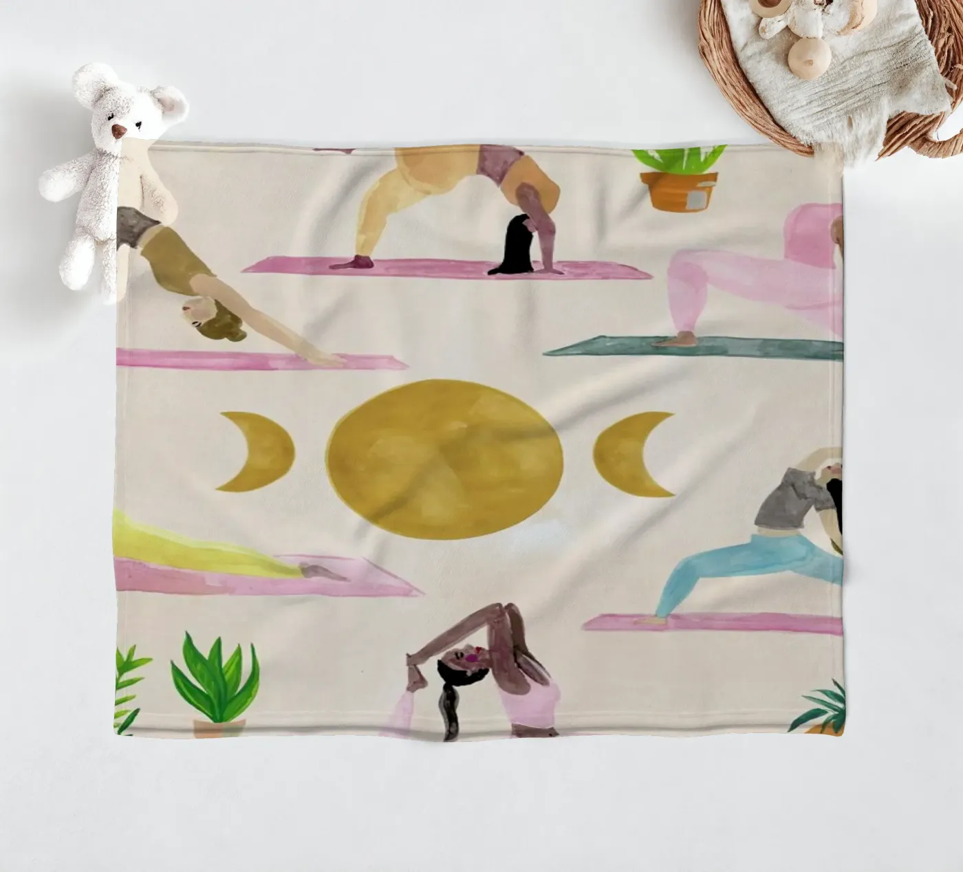Yogis Fleecedecke von Laura Page