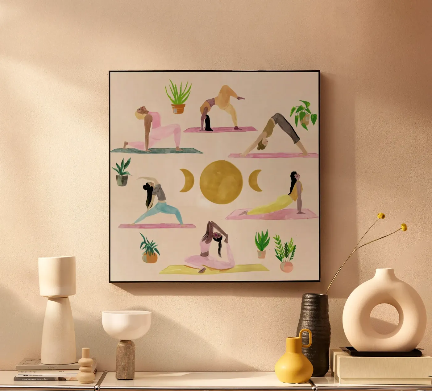 Yogis plexiglass da Laura Page