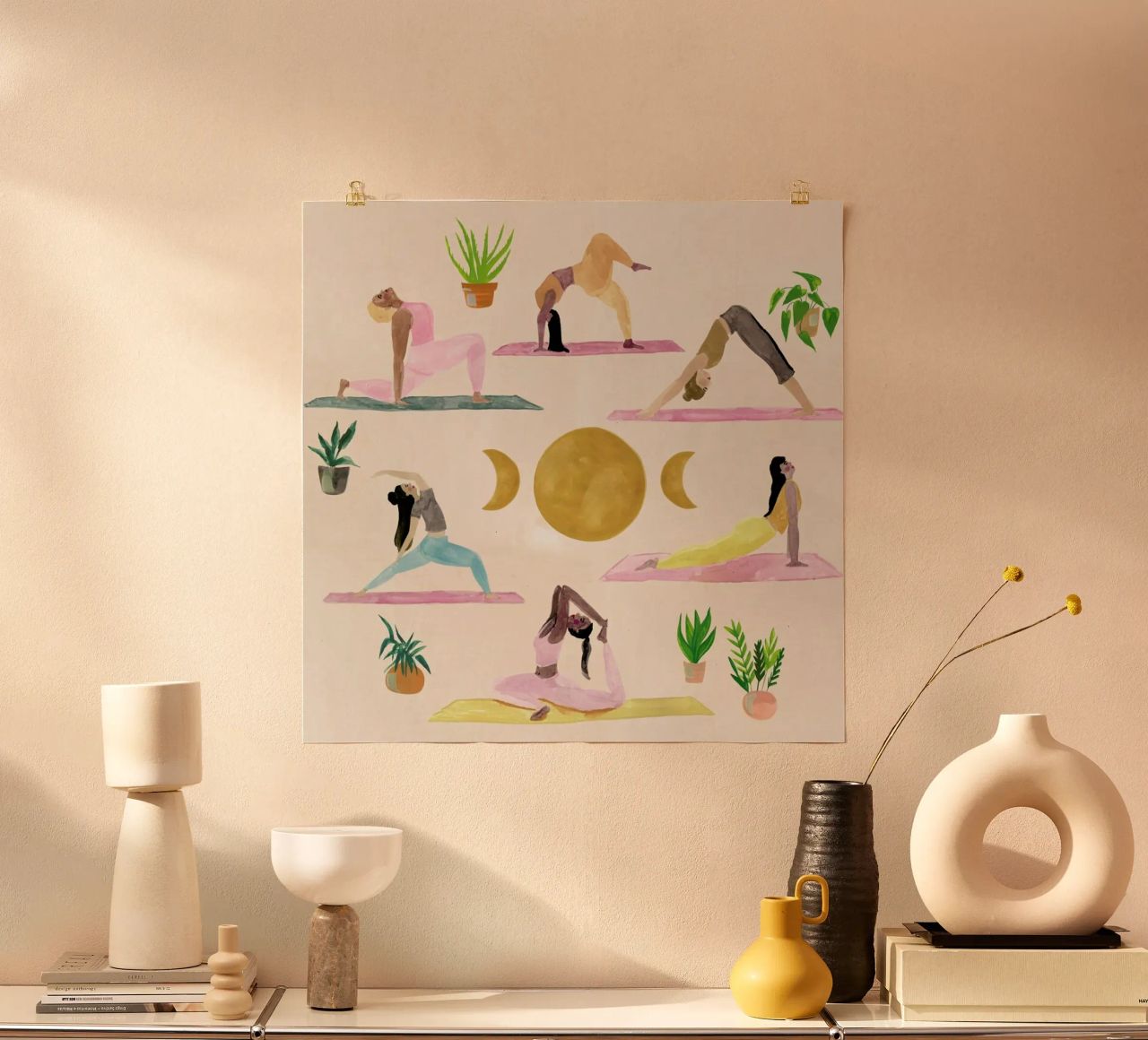 Yogis Poster von Laura Page