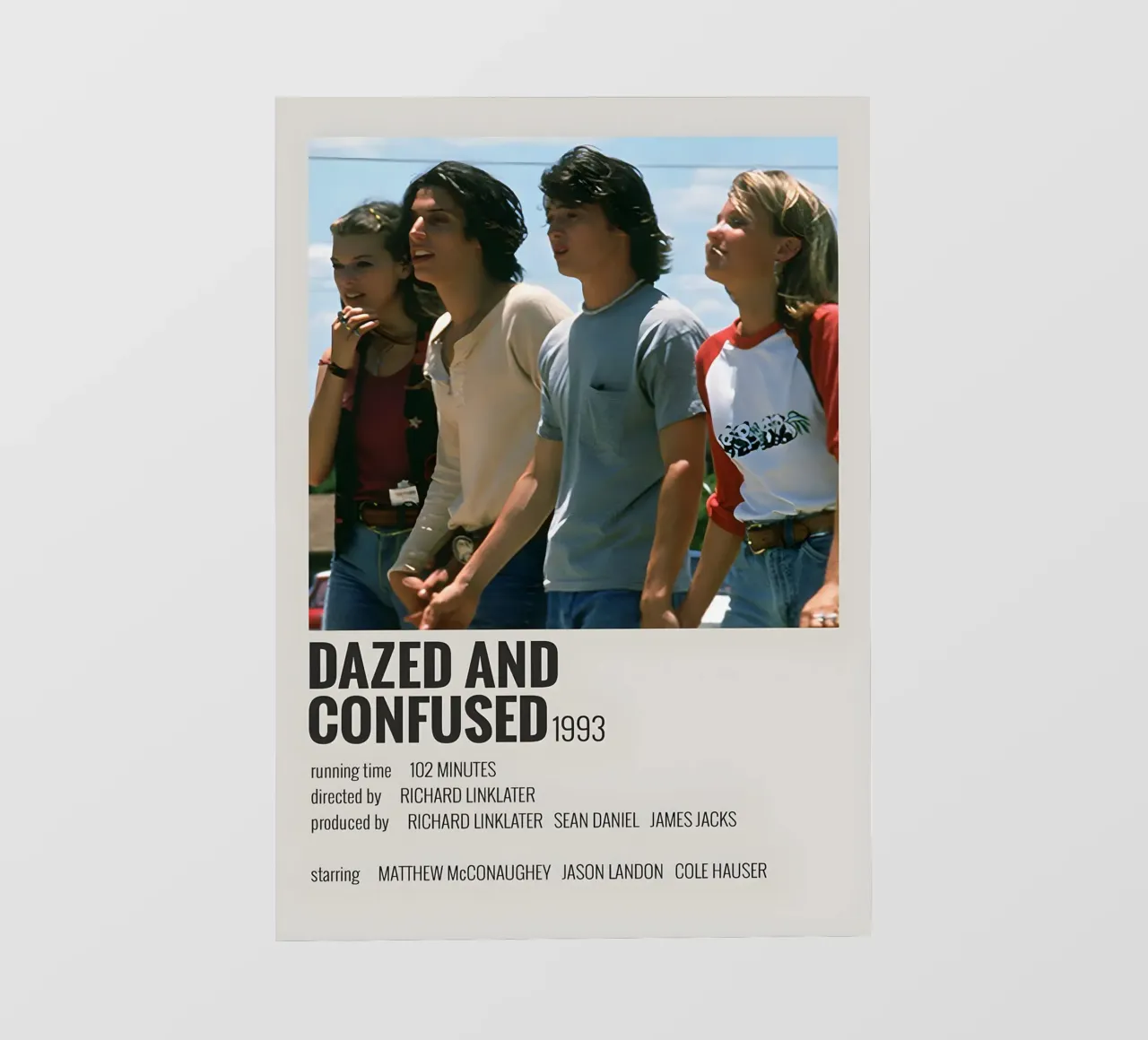 DAZED AND CONFUSED 1993 telo in pvc da MVFminimalist