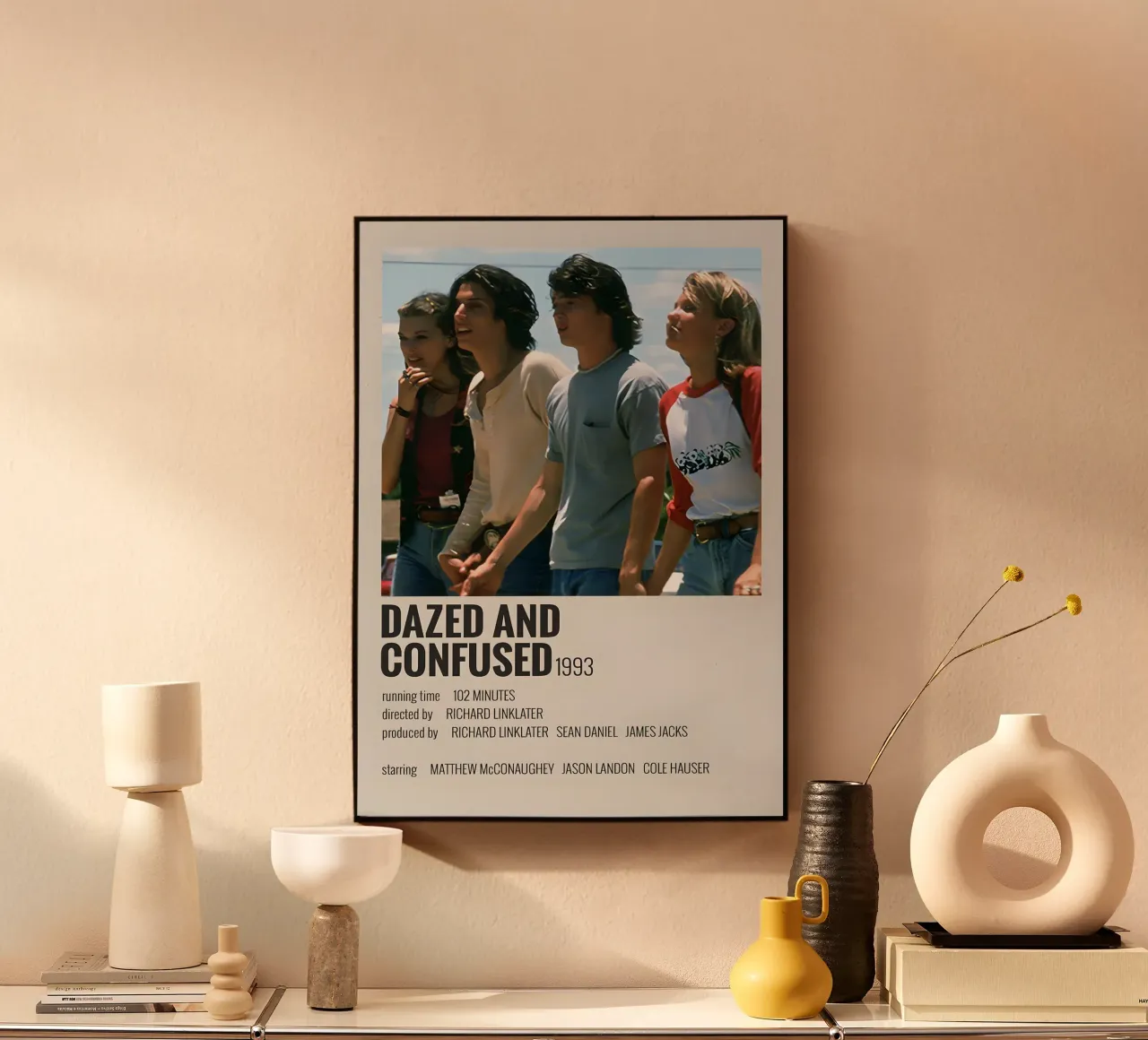 DAZED AND CONFUSED 1993 alluminio dibond da MVFminimalist