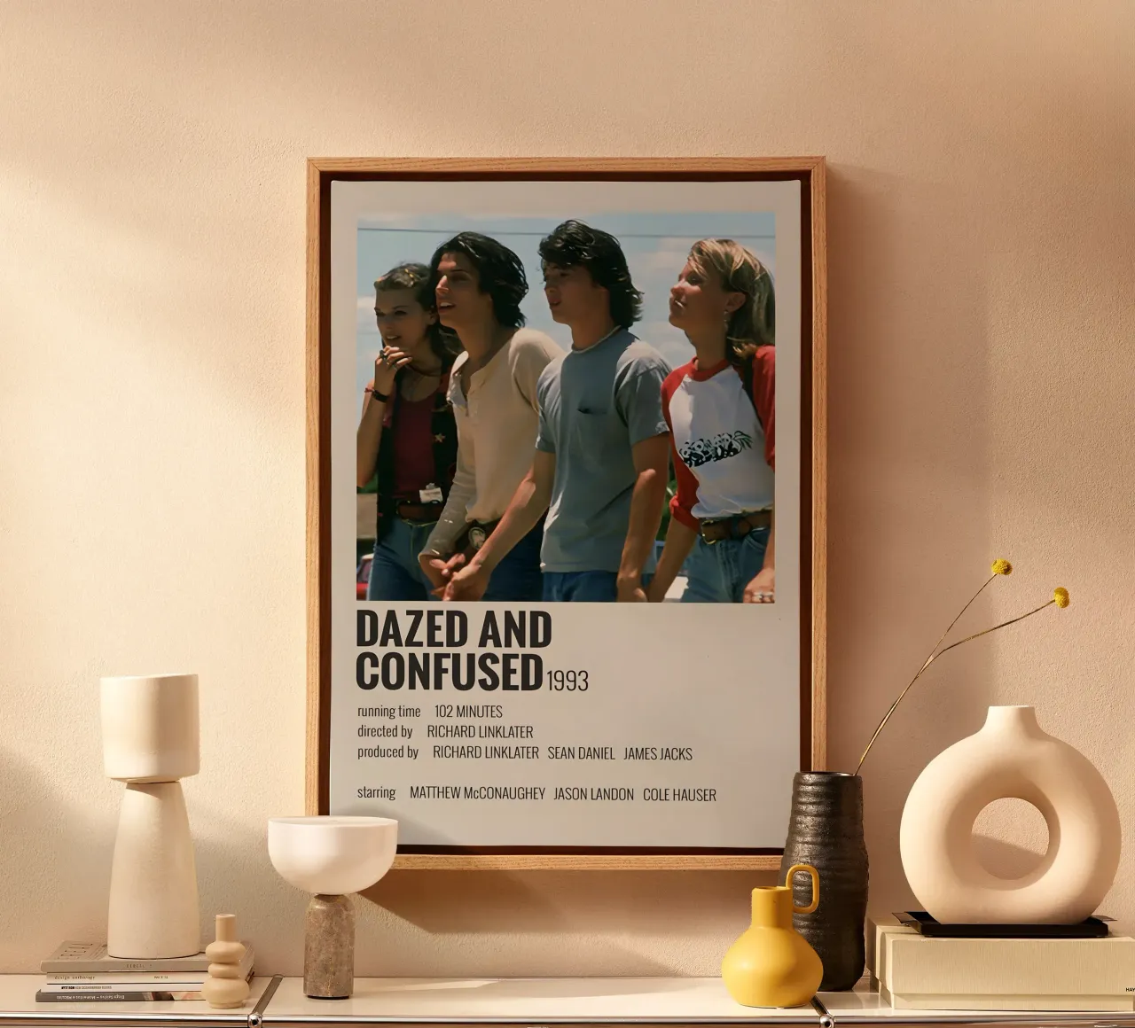 DAZED AND CONFUSED 1993 tela con Cornice a cassetta da MVFminimalist