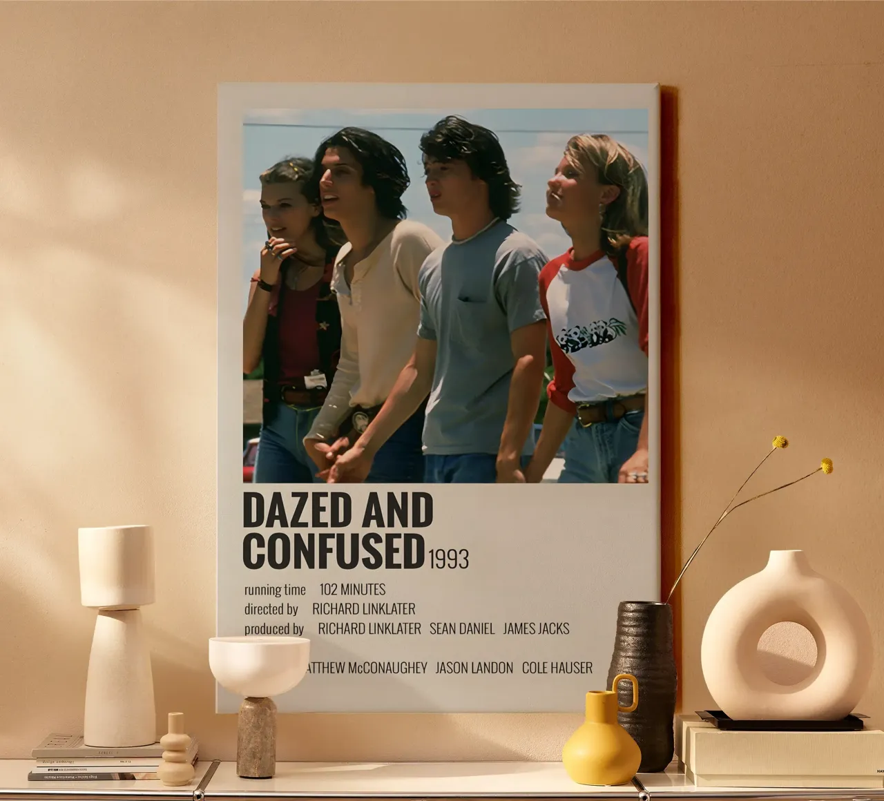 DAZED AND CONFUSED 1993 tela con Cornice a cassetta da MVFminimalist