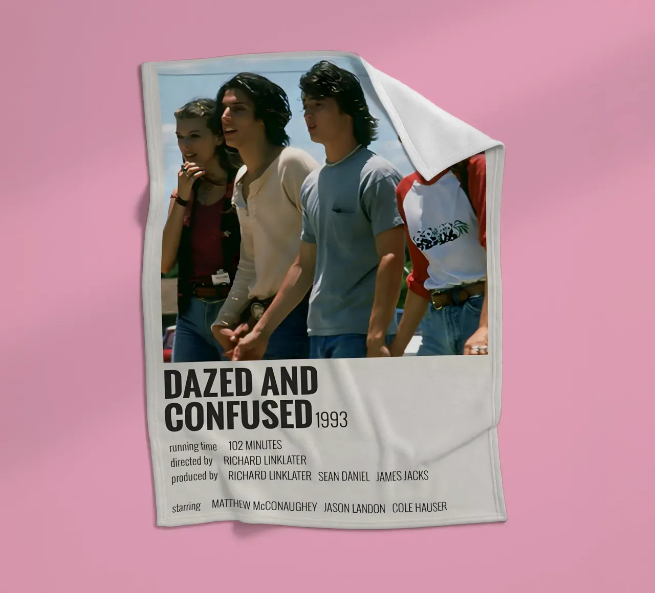 DAZED AND CONFUSED 1993 coperta in pile da MVFminimalist