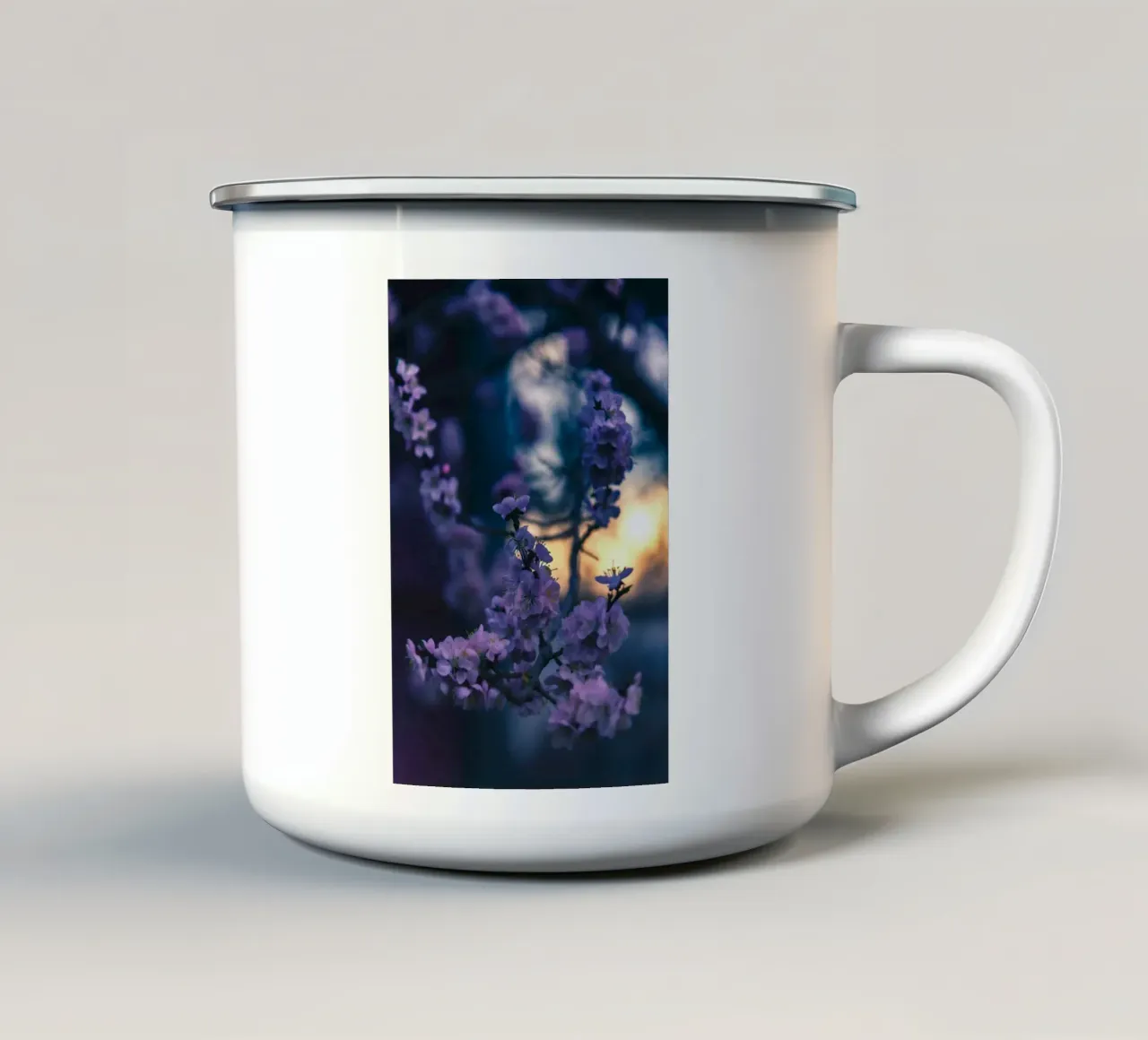 fiori di ciliegio tazza in smalto da Earthly Visions